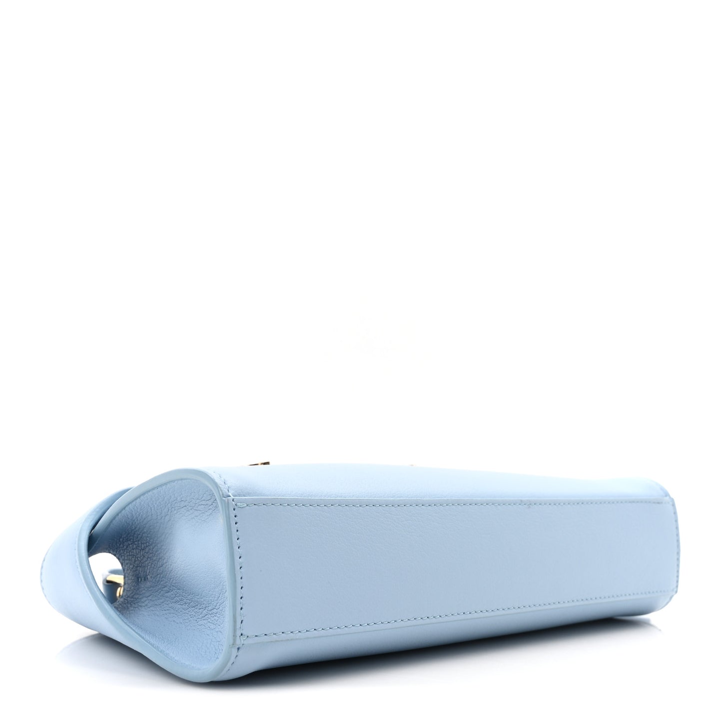 Calfskin Mini Hug Crossbody Bag Sky Blue