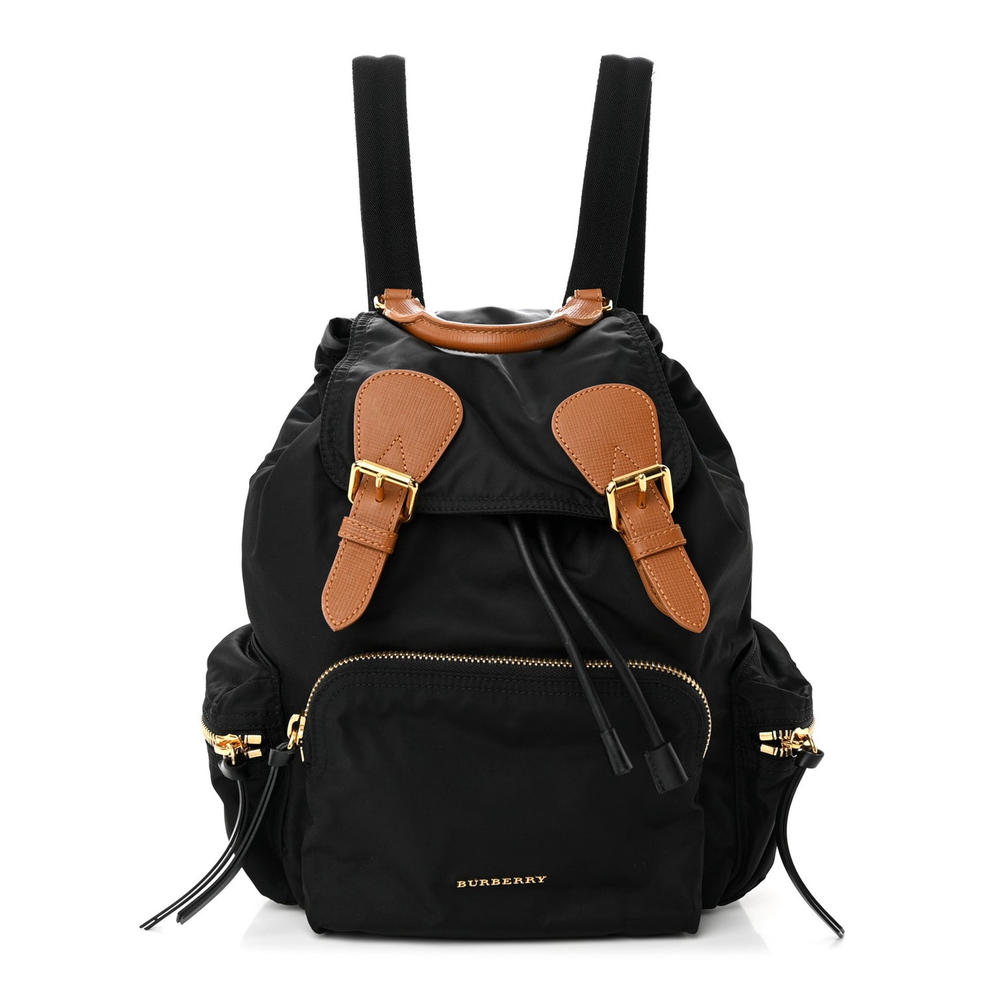 Nylon Small Rucksack Backpack Black