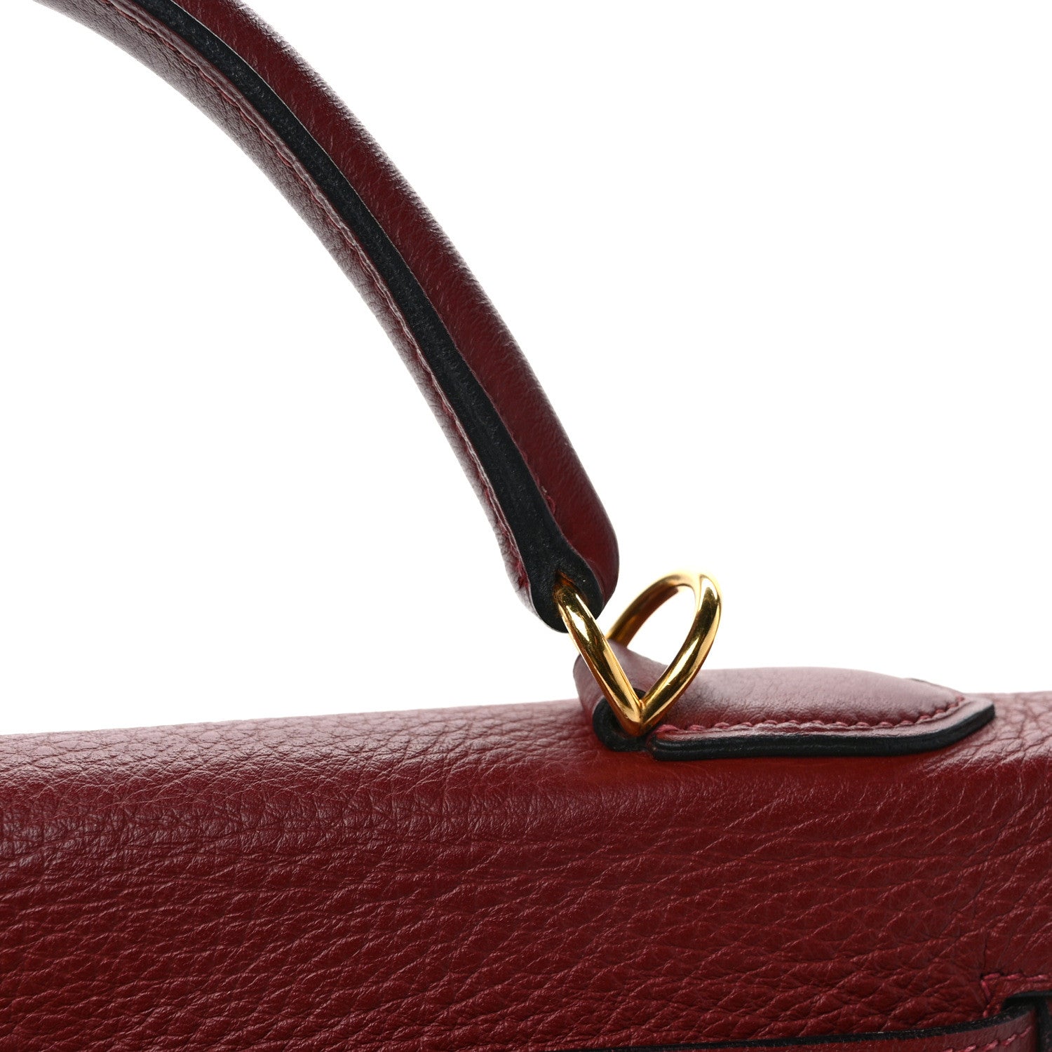 Hermes Taurillon Clemence Kelly Retourne 32 Rouge H 13 of 14