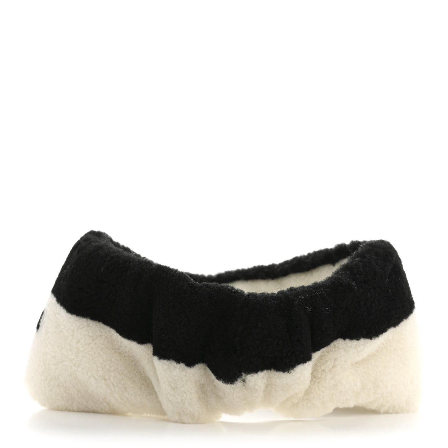 Cashmere Blend Logo Headband White Black