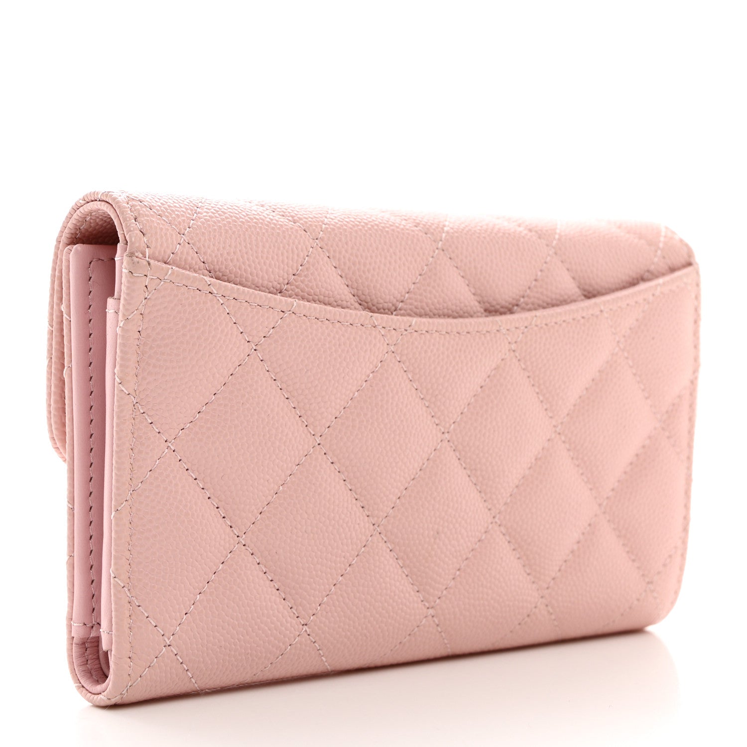 Chanel Caviar Quilted Medium Flap Wallet Light Pink 3 of 8