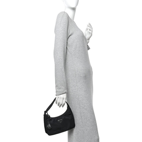 Tessuto Nylon Mini Re-Edition 2000 Bag Black