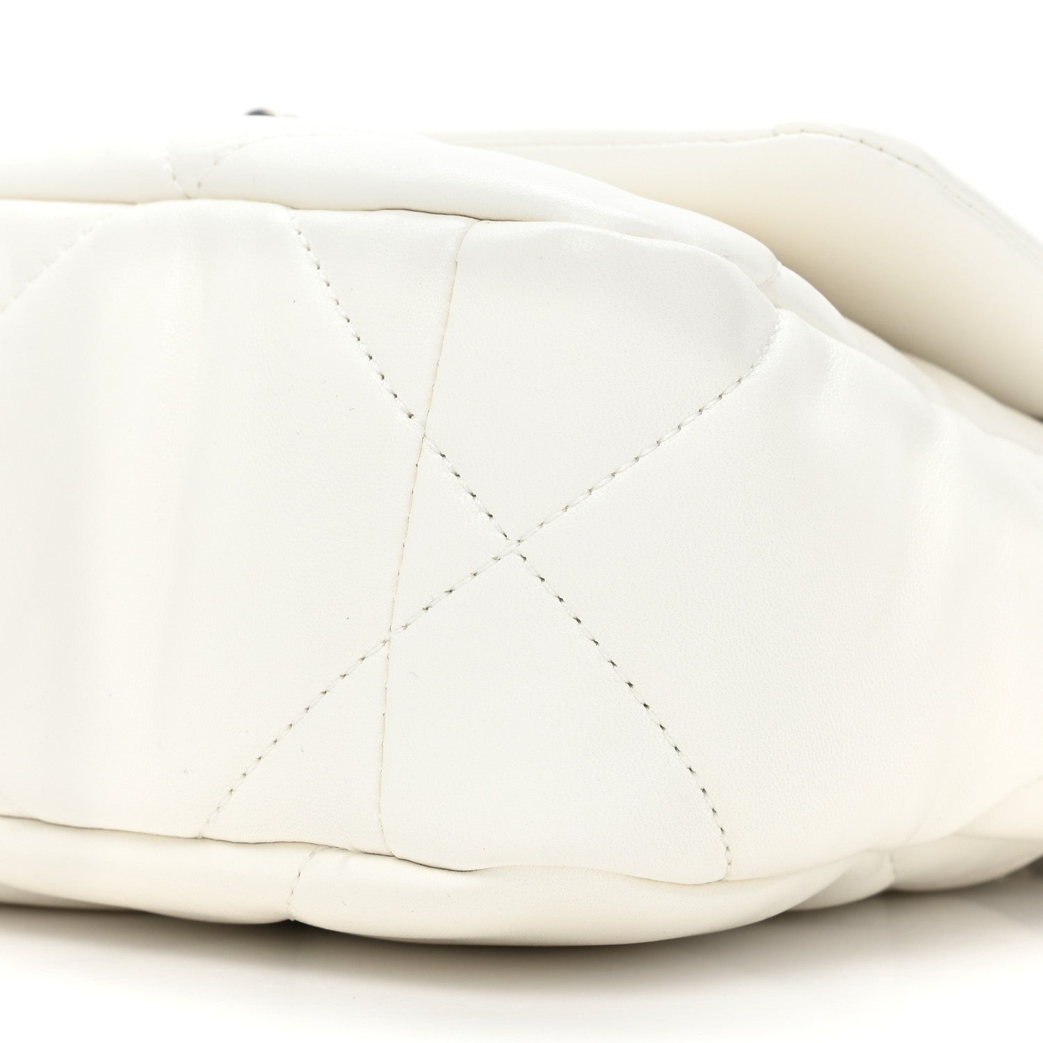 Chanel Lambskin Quilted Medium Chanel 19 Flap White 8 of 11
