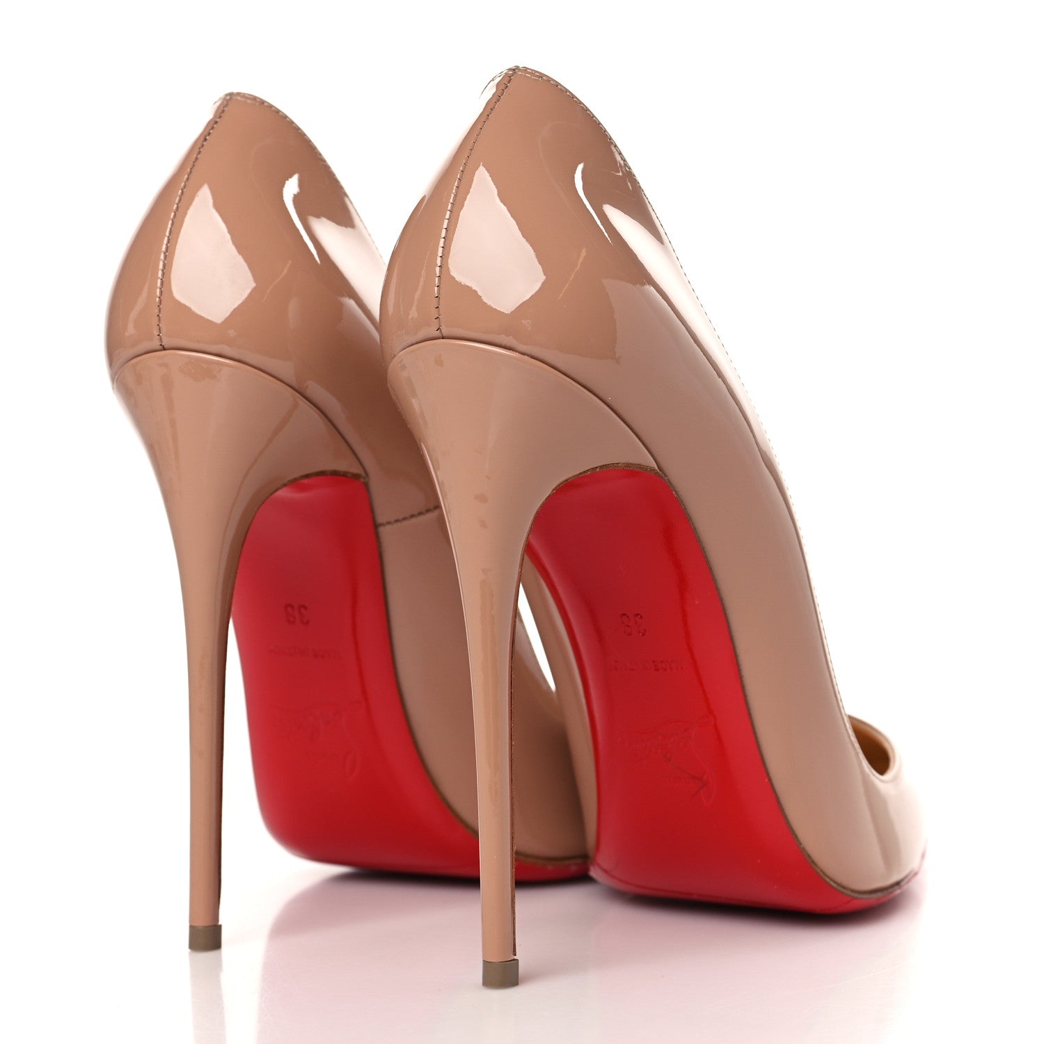 Christian Louboutin Patent So Kate 120 Pumps 38 Nude 4 of 8