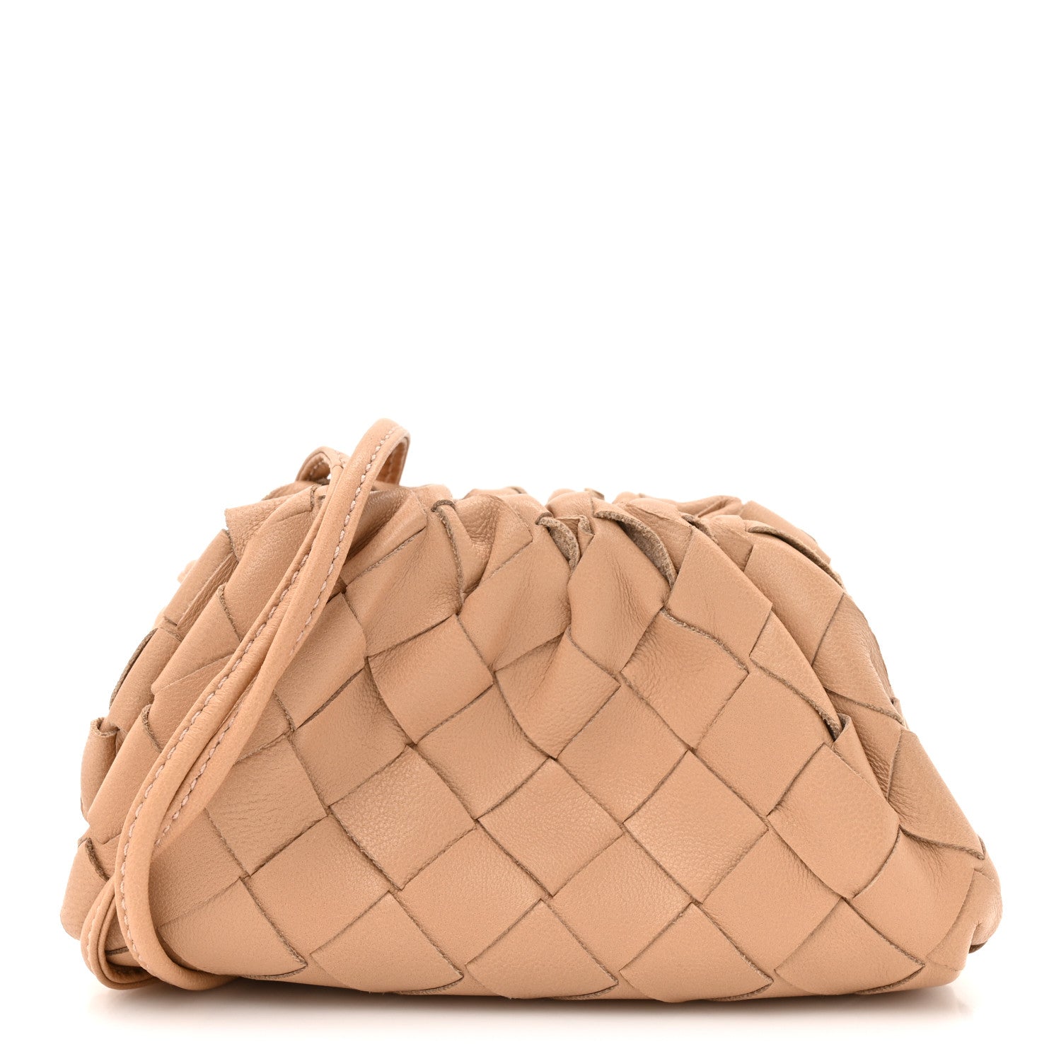 Bottega Veneta Nappa Intrecciato Coin Purse Almond 1813119