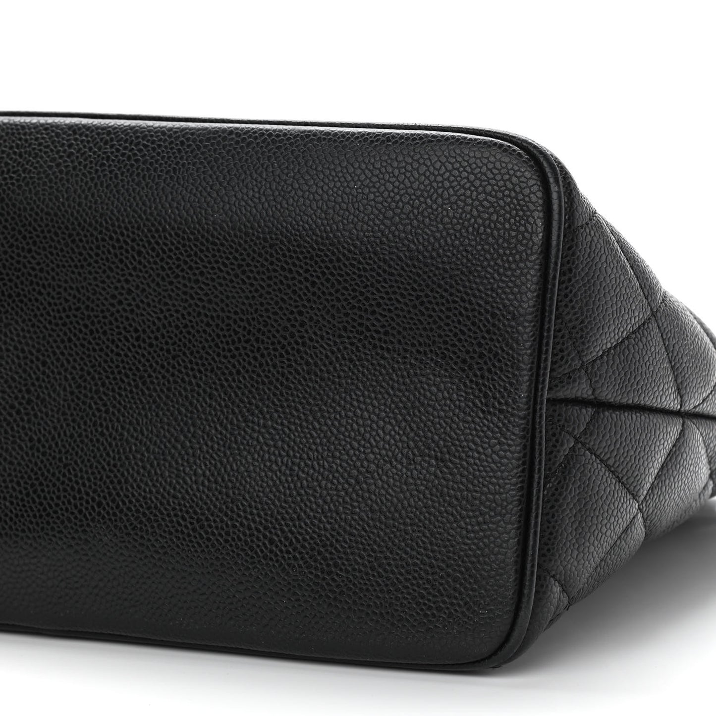 Caviar Quilted Medallion Tote Black
