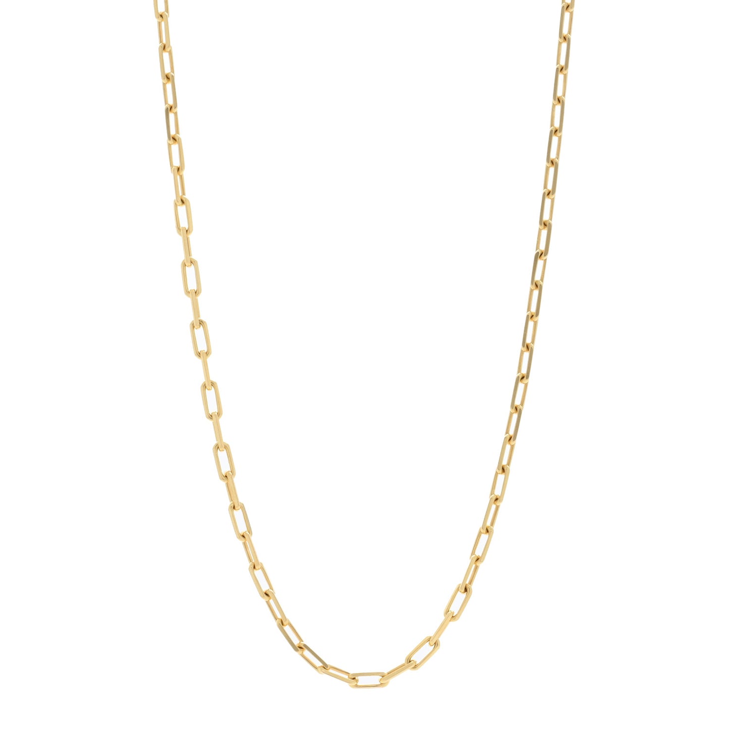 18K Yellow Gold SM Santos De Cartier Link Necklace 22"
