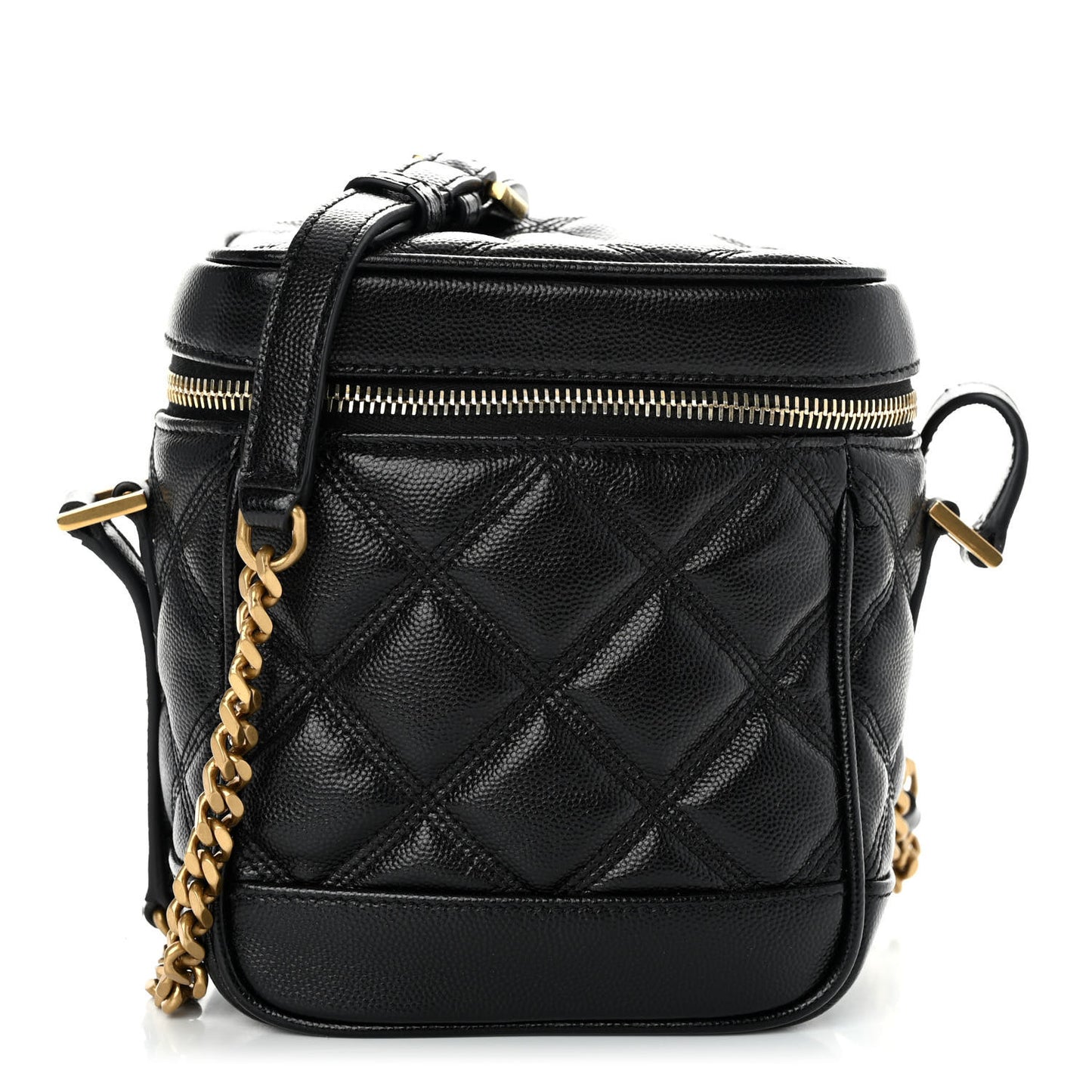 Grain de Poudre Quilted 80's Vanity Bag Black