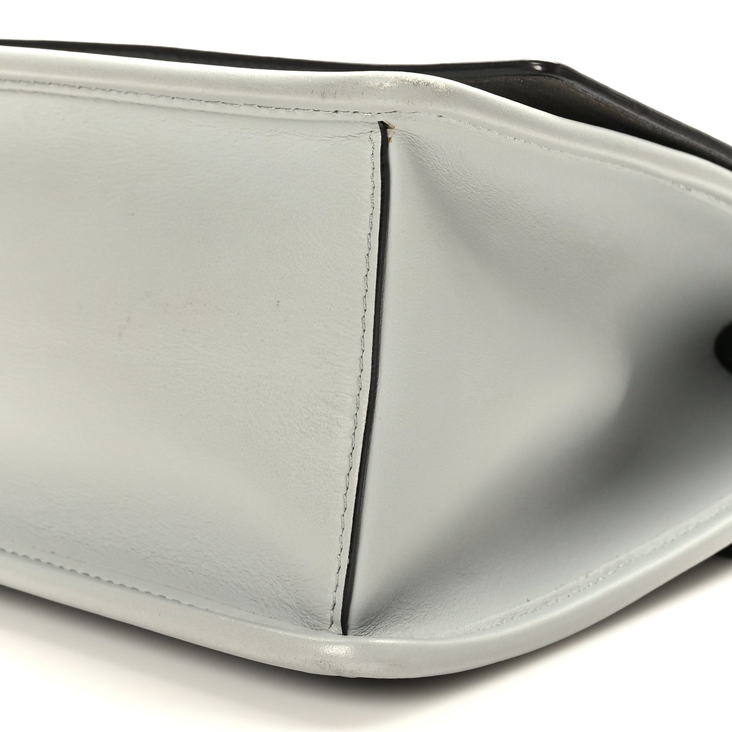 Vitello Century Opaco F is Fendi Kan I Shoulder Bag Grigio Perla