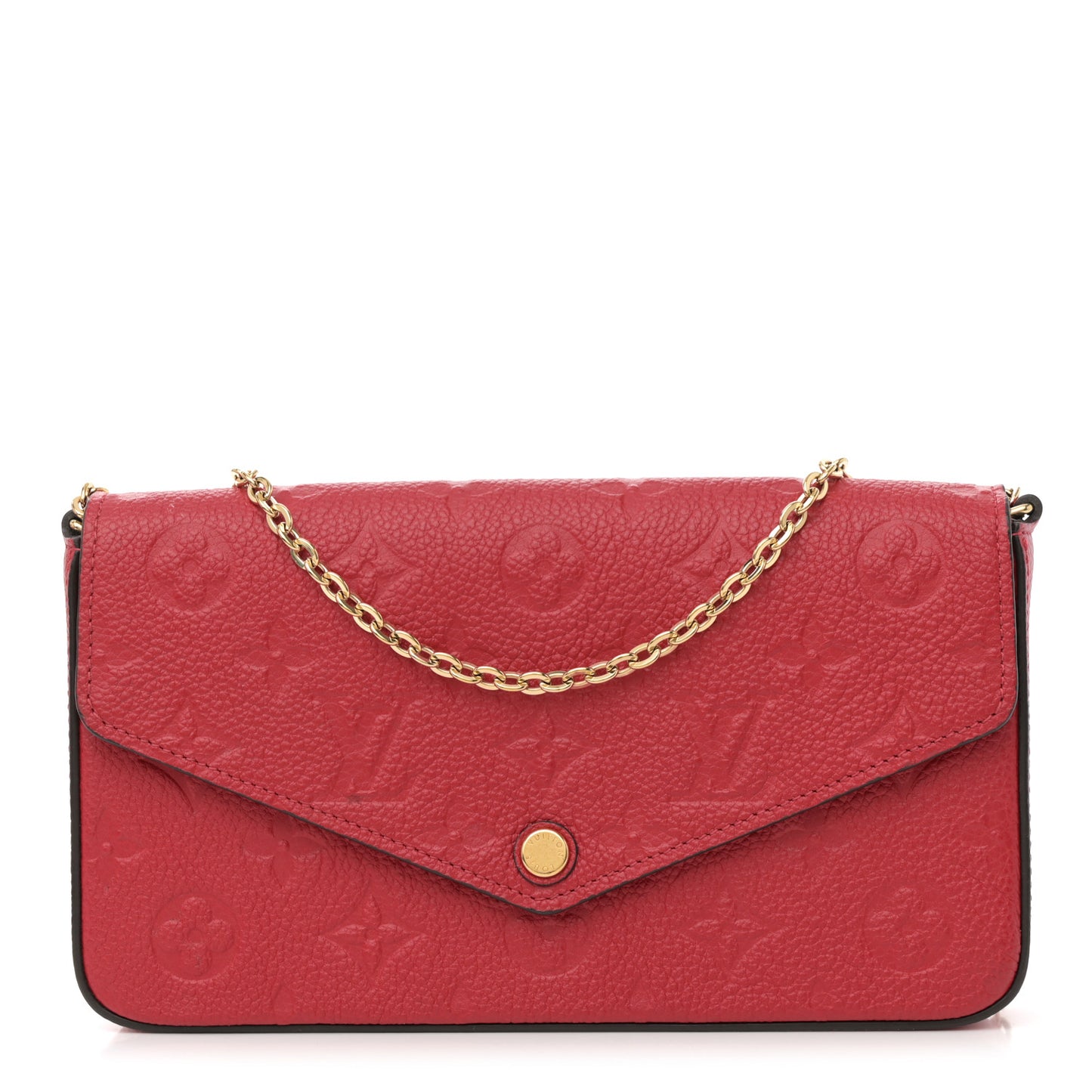 Empreinte Pochette Felicie Chain Wallet Scarlet