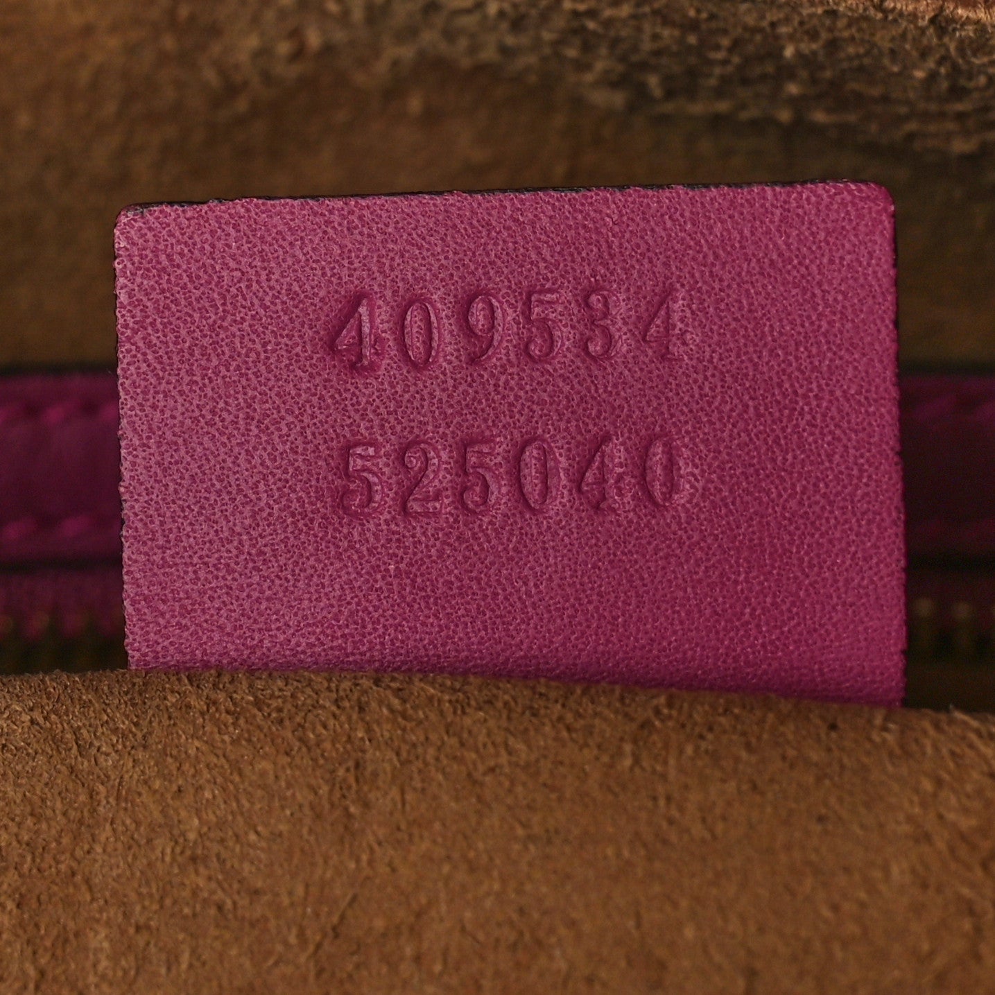 Gucci GG Supreme Monogram Moon Calfskin Small Zip Top Tote Beige Ebony Hibiscus Red New Rosette 7 of 15