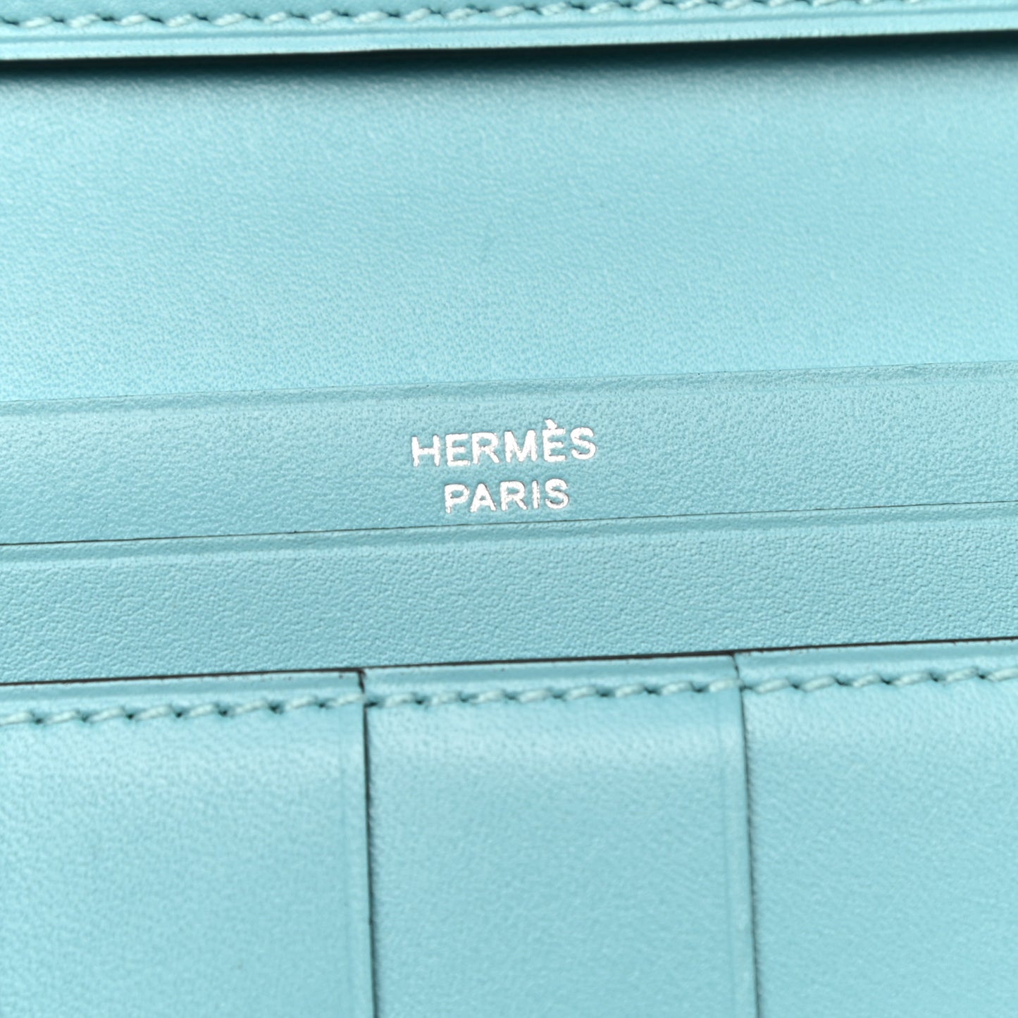 Tadelakt Lizard Bearn Gusset Wallet Bleu Atoll Bleu Petrole