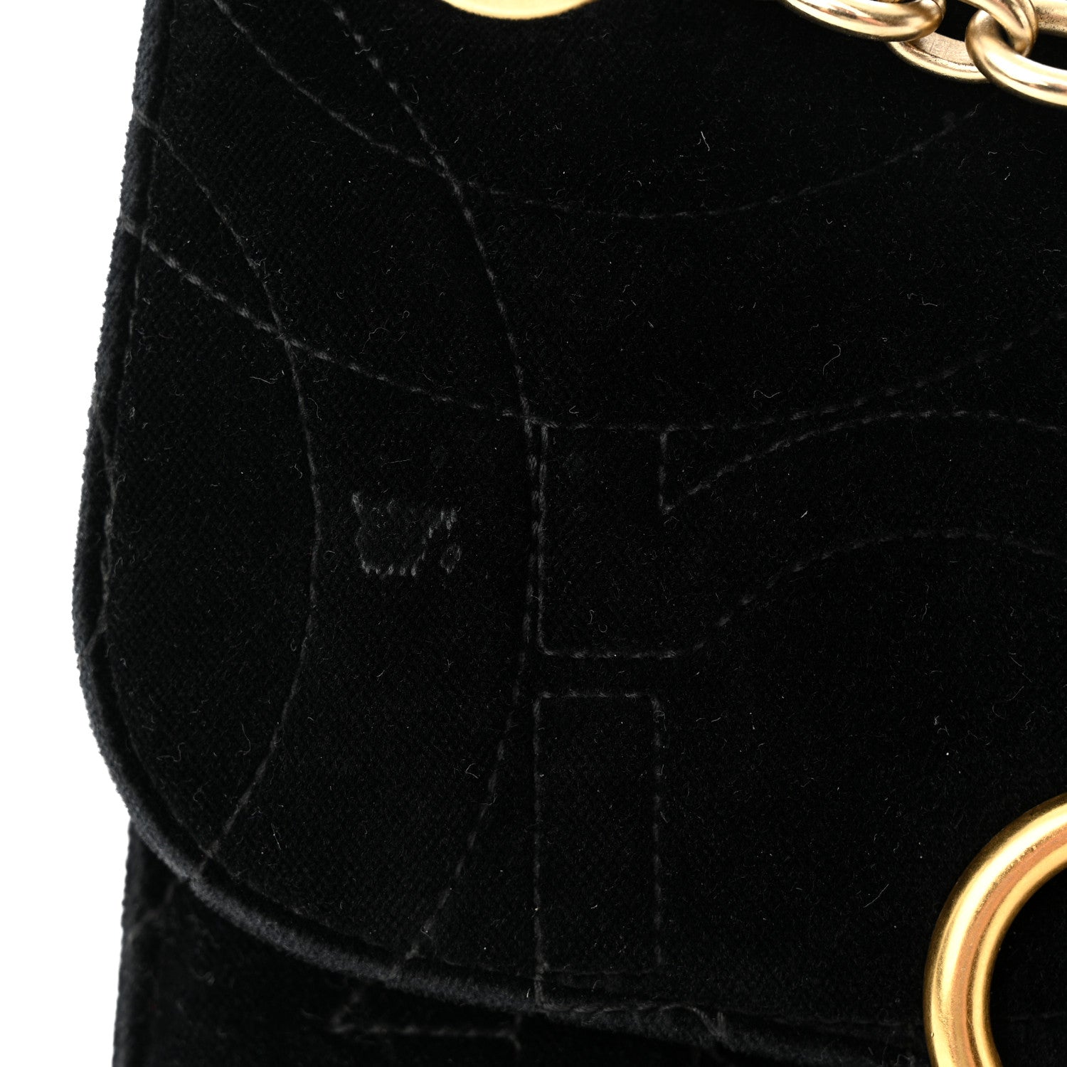 Salvatore Ferragamo Velvet Quilted Gancini Flap Bag Black 10 of 11