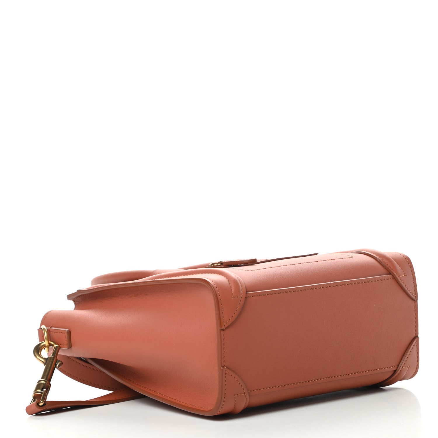 Celine Smooth Calfskin Nano Luggage Terracotta 4 of 12