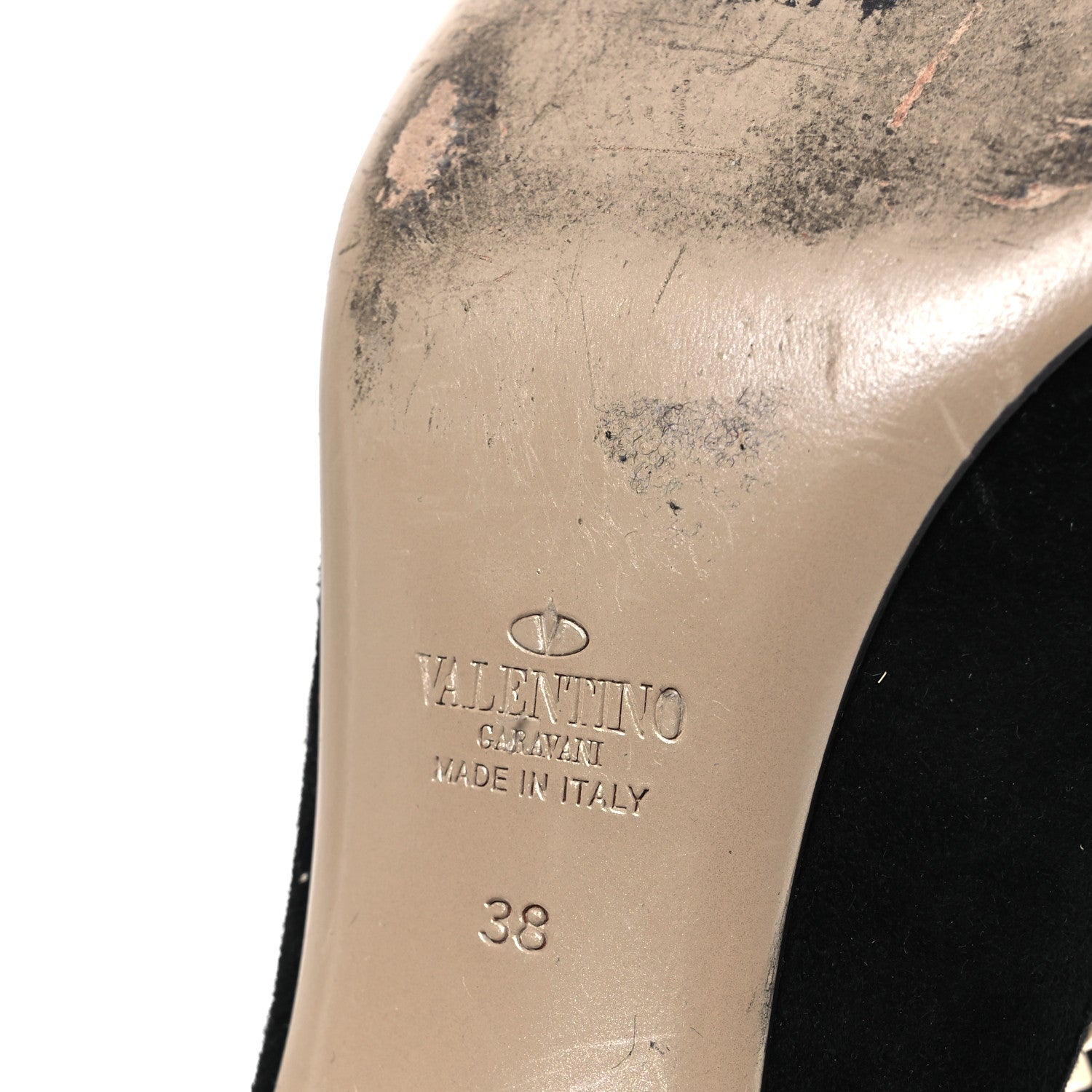 Valentino Garavani Suede Rockstud 100 Ankle Boots 38 Black 8 of 14