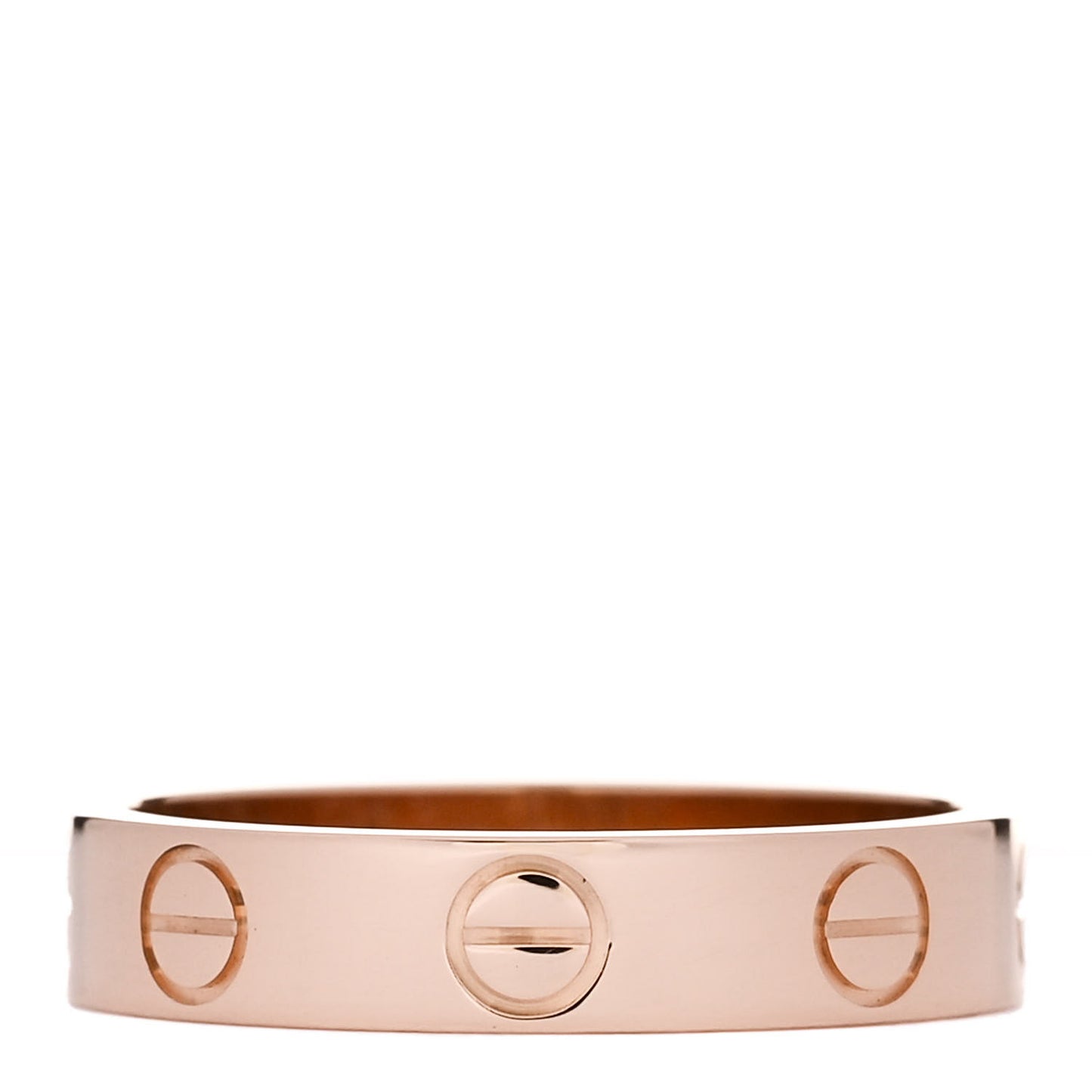 18K Pink Gold 3.5mm LOVE Wedding Band Ring 48 4.5