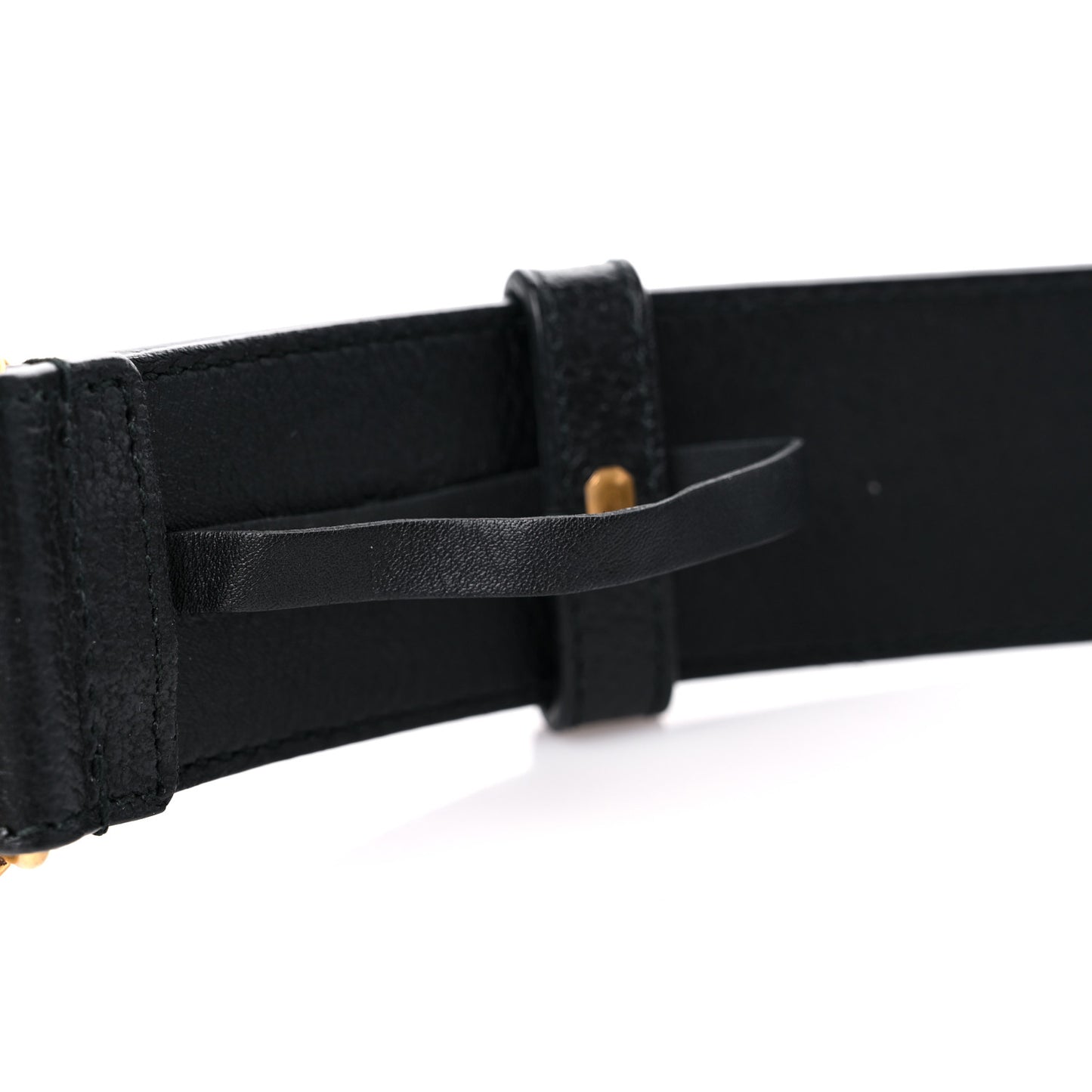Textured Calfskin Double G 40mm Belt 80 32 Black