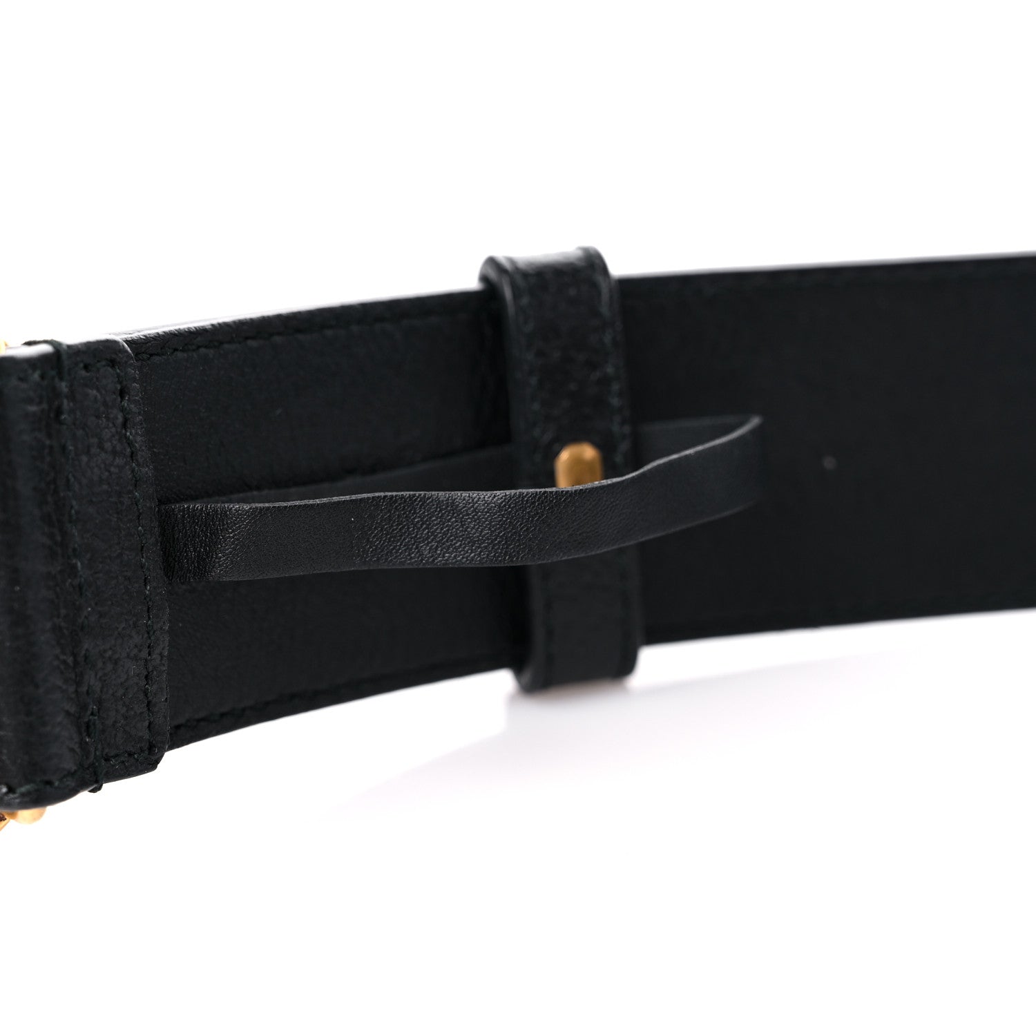 Gucci Textured Calfskin Double G 40mm Belt 80 32 Black 6 of 7