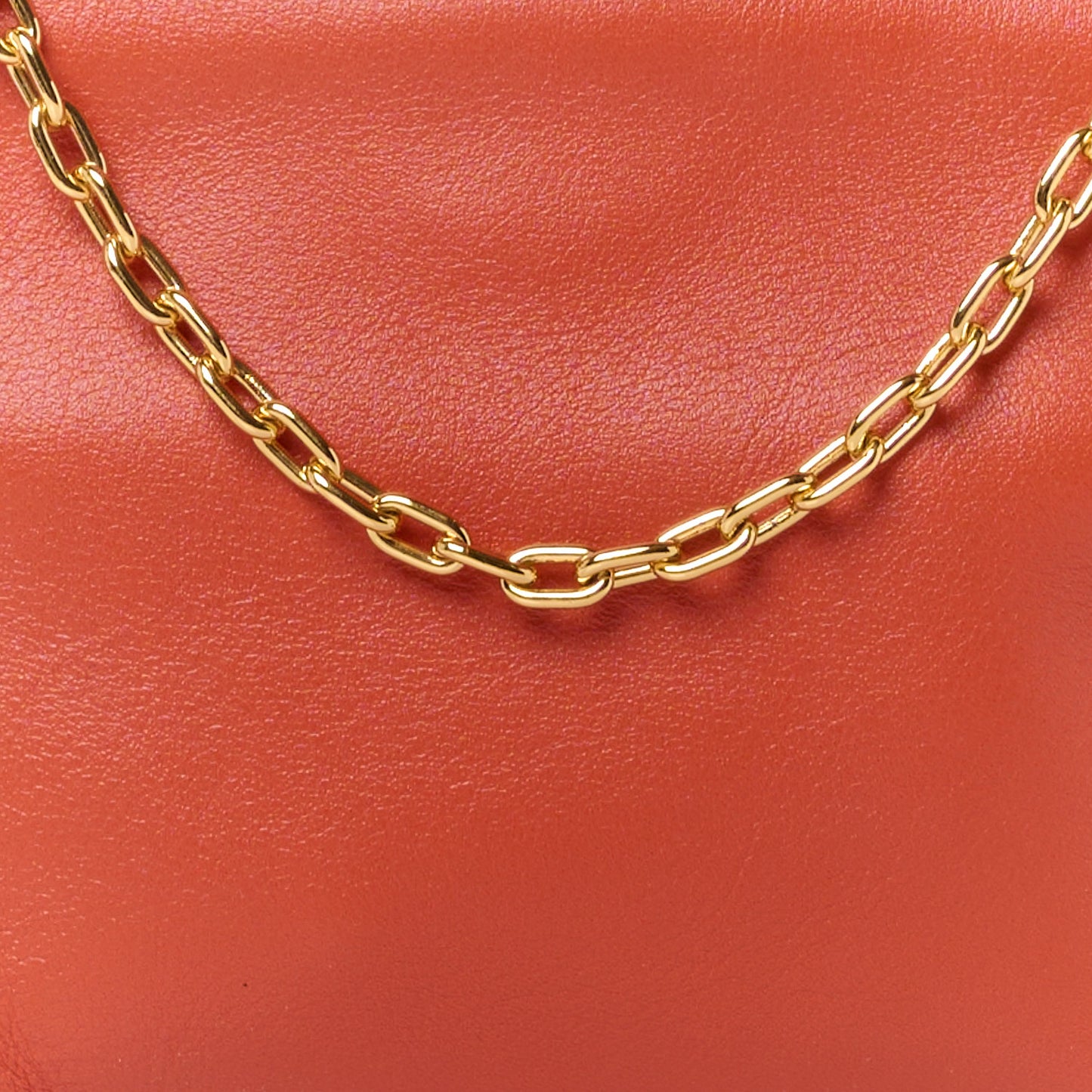 Calfskin Nano Flamenco Knot Clutch Orange