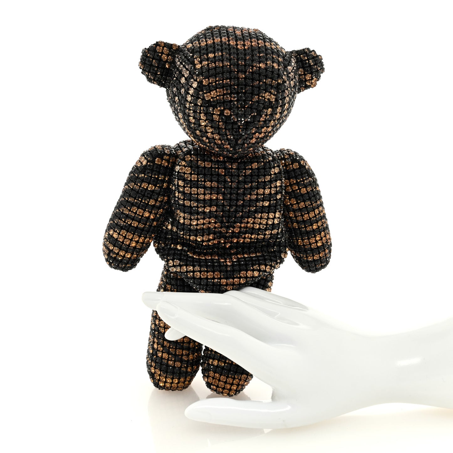 Crystal Mesh Tiger Beiress Wristlet Black Multicolor