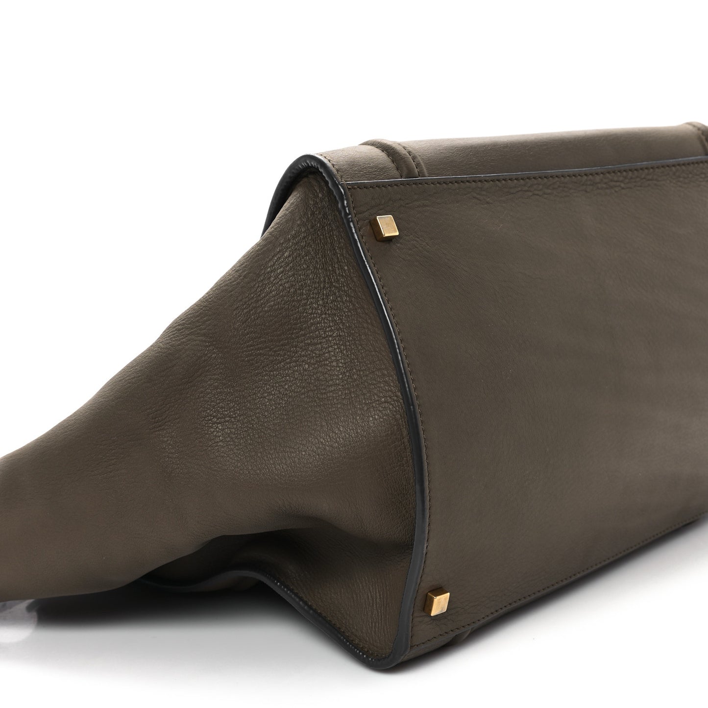 Smooth Calfskin Medium Phantom Luggage Khaki Cobalt Trim