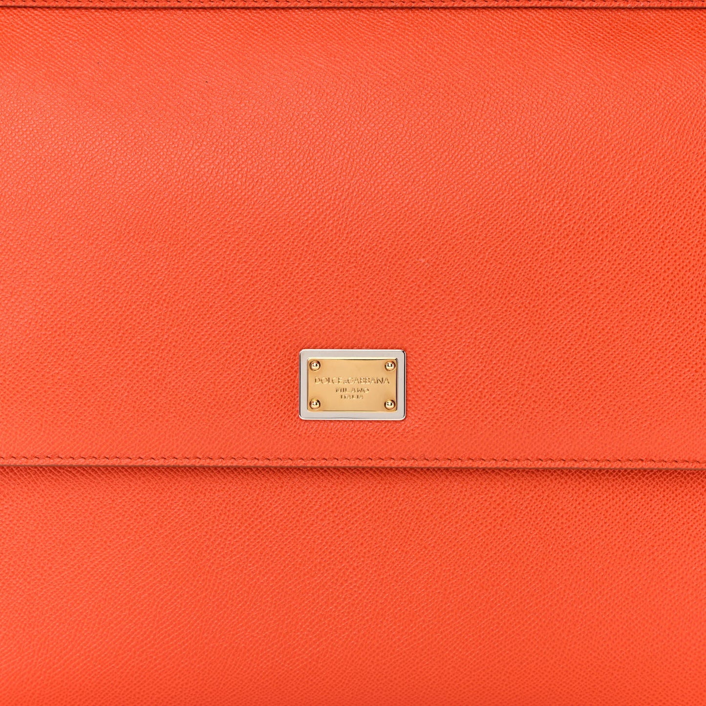 DOLCE & GABBANA Dauphine Large Miss Sicily Satchel Orange