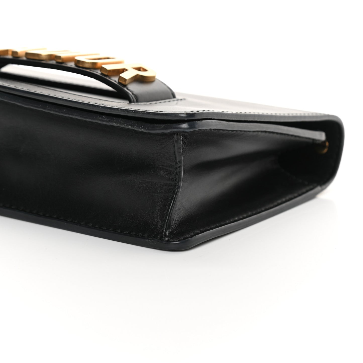 Calfskin J'Adior Chain Flap Bag Black