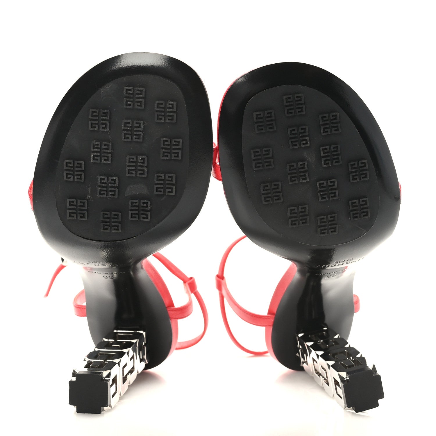 Givenchy Smooth Nappa G Cube 105mm Sandals 36 Red 4 of 8