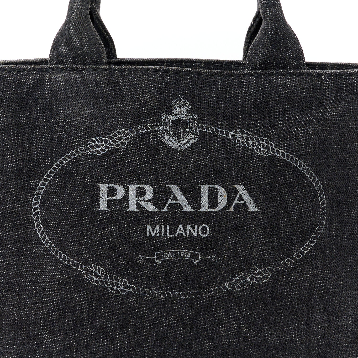 Prada Canapa Small Logo Tote Black 9 of 16