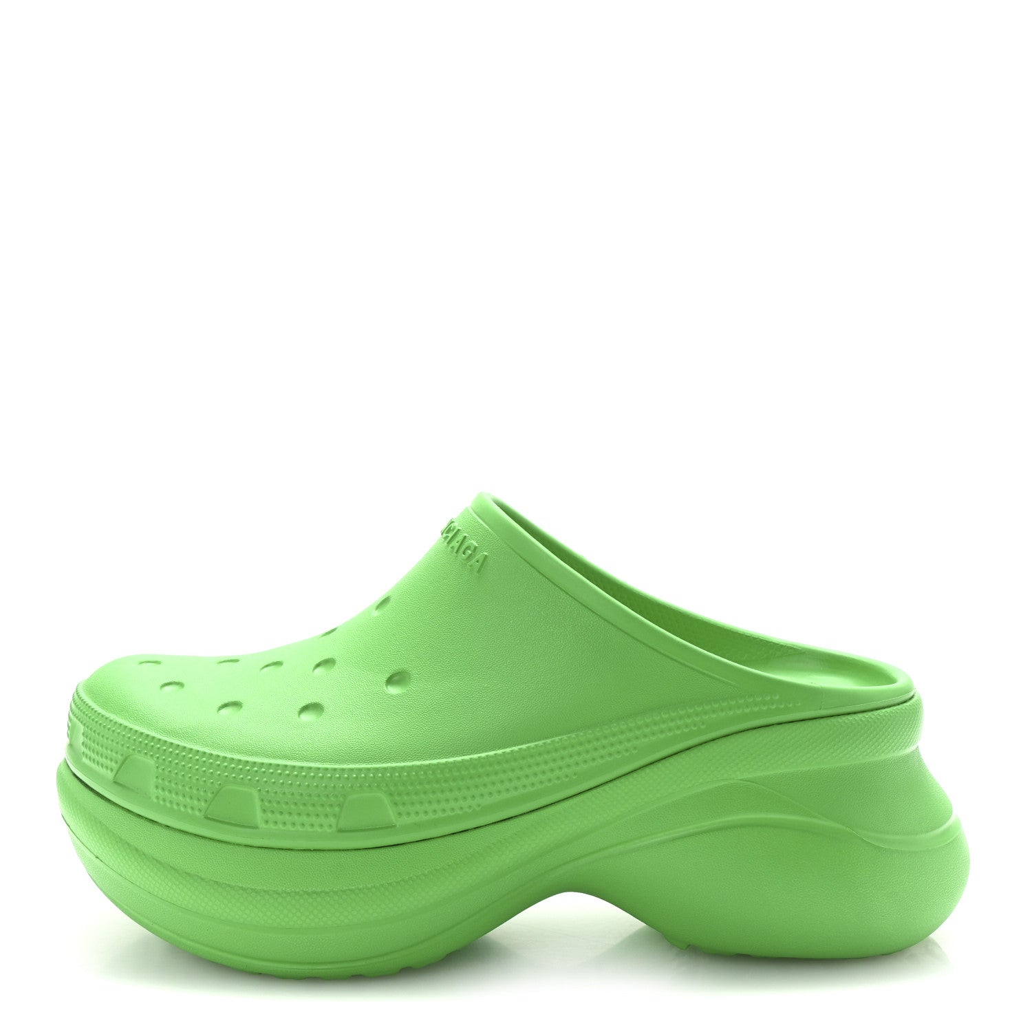 Balenciaga X CROCS Rubber Womens Mules 38 Grass Green 1694504