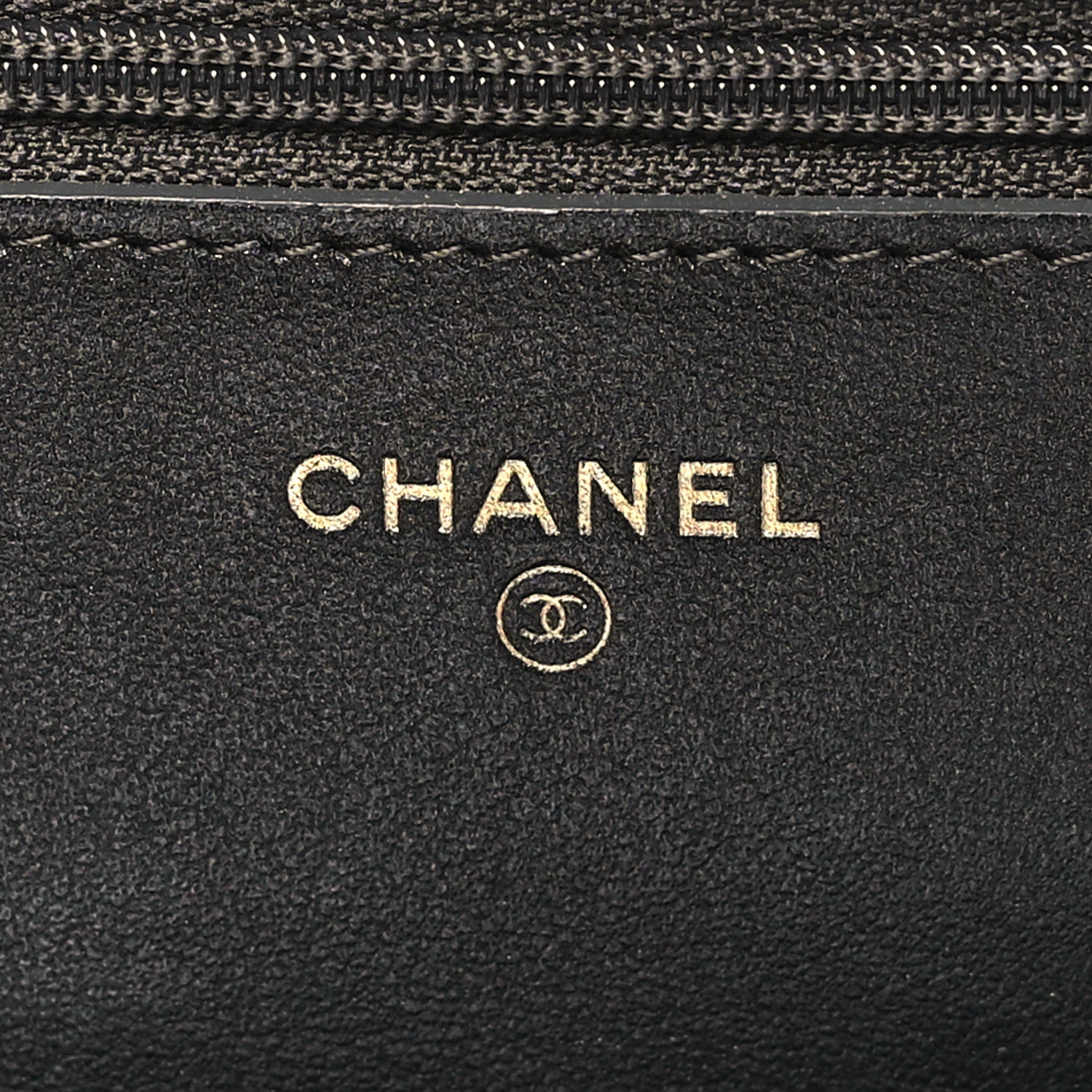 Chanel Metallic Calfskin Quilted 2.55 Reissue Wallet On Chain WOC Grey 6 of 10
