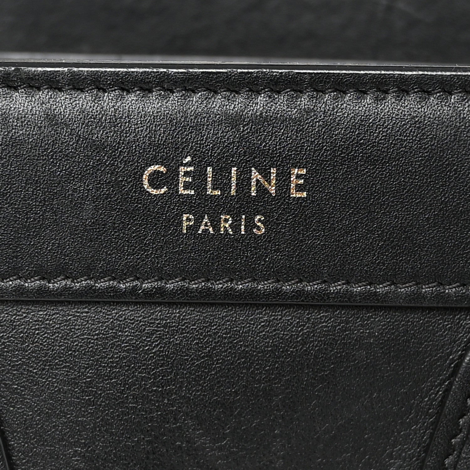 Celine Smooth Calfskin Nano Luggage Black 6 of 11