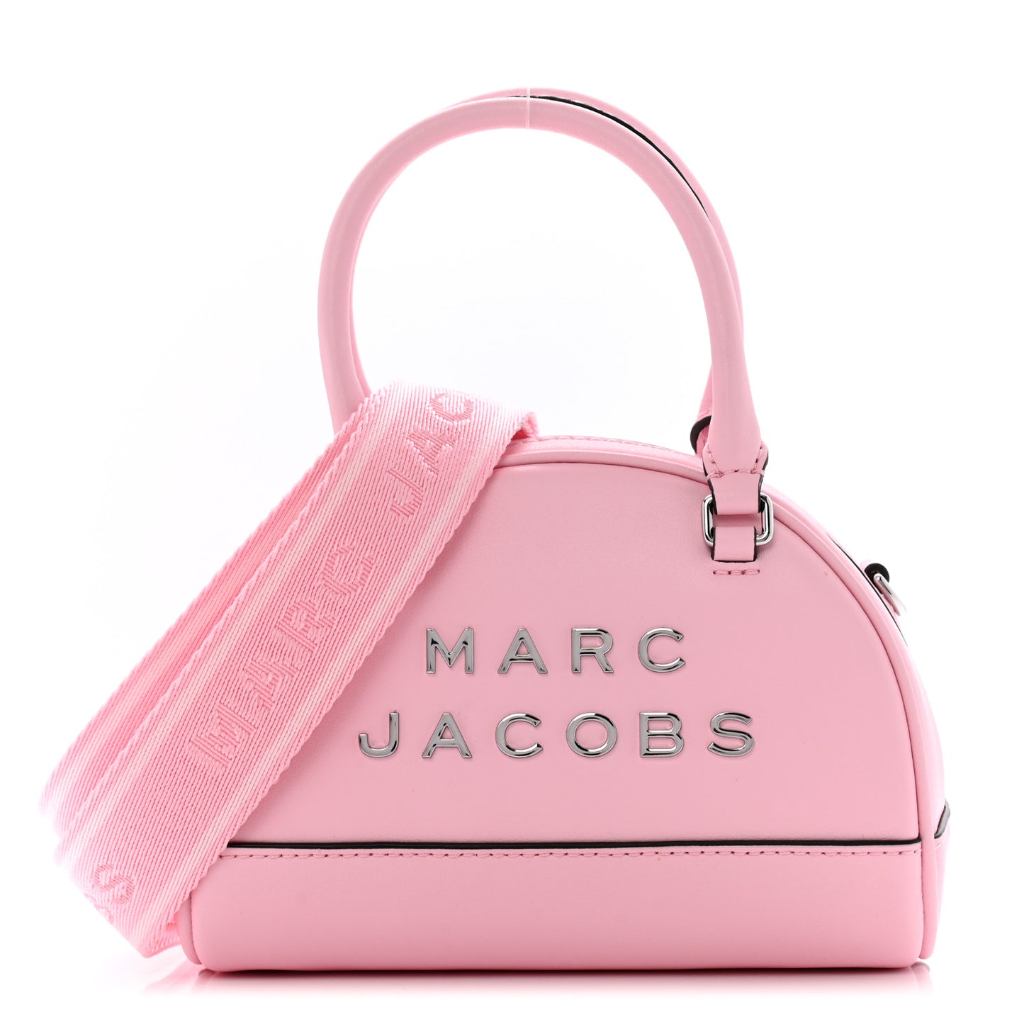 Calfskin Bowling Bag Bubblegum