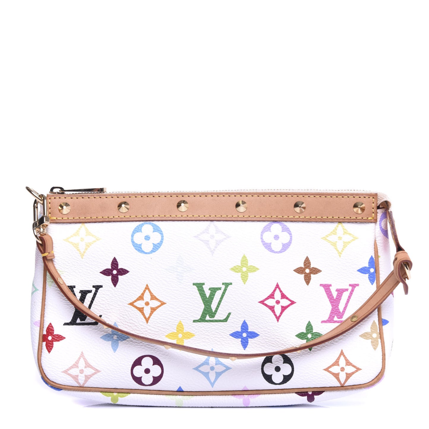 Monogram Multicolor Pochette Accessories White