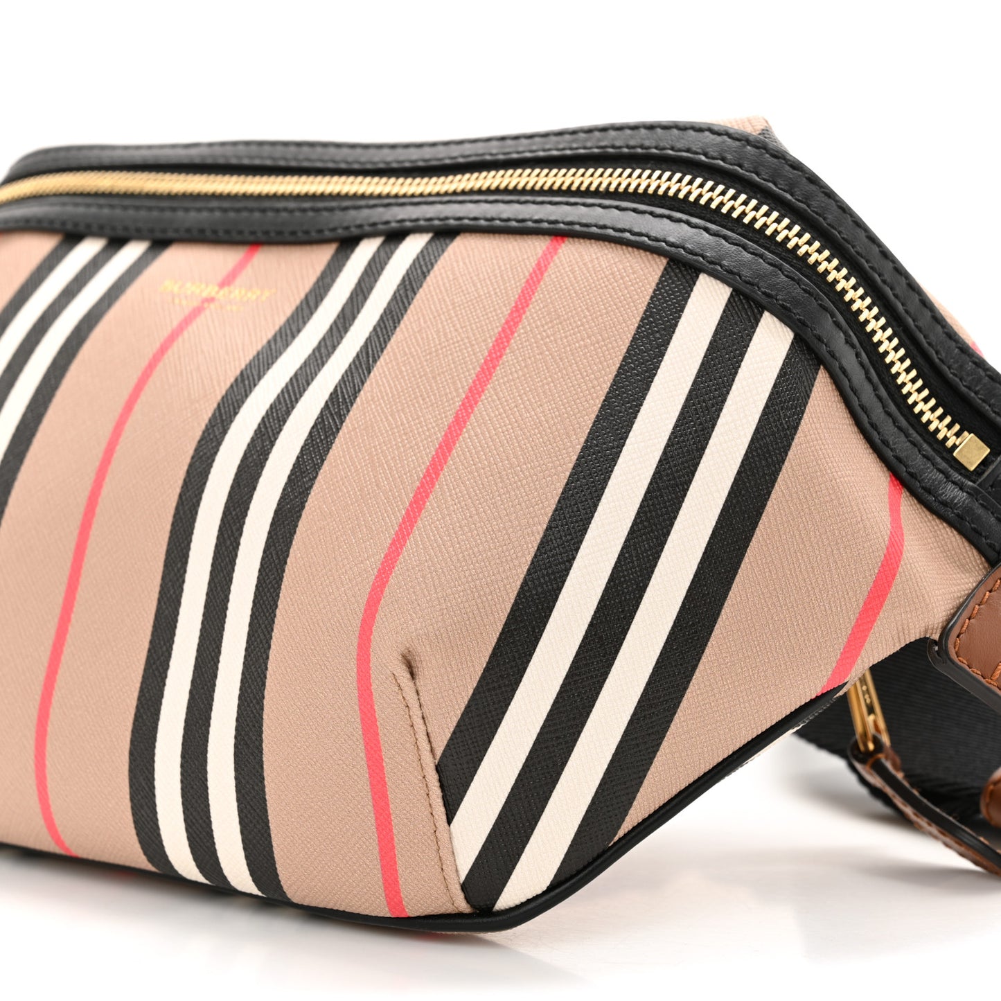 E-Canvas Icon Stripe Sonny Bum Bag Archive Beige