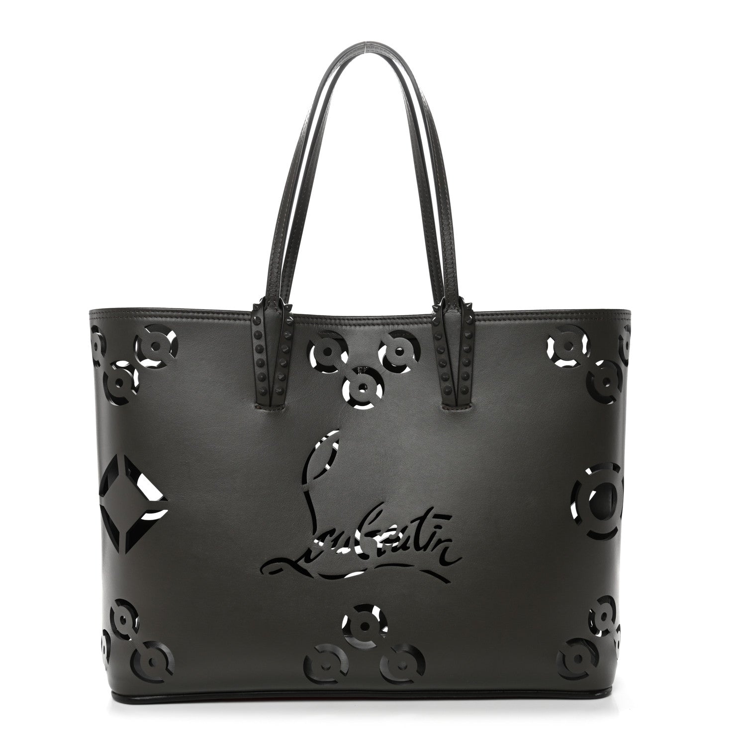 Christian Louboutin トートバッグ CL PARIS Christian Louboutin Calfskin Paris CL Logo Perforated Cabata Tote
