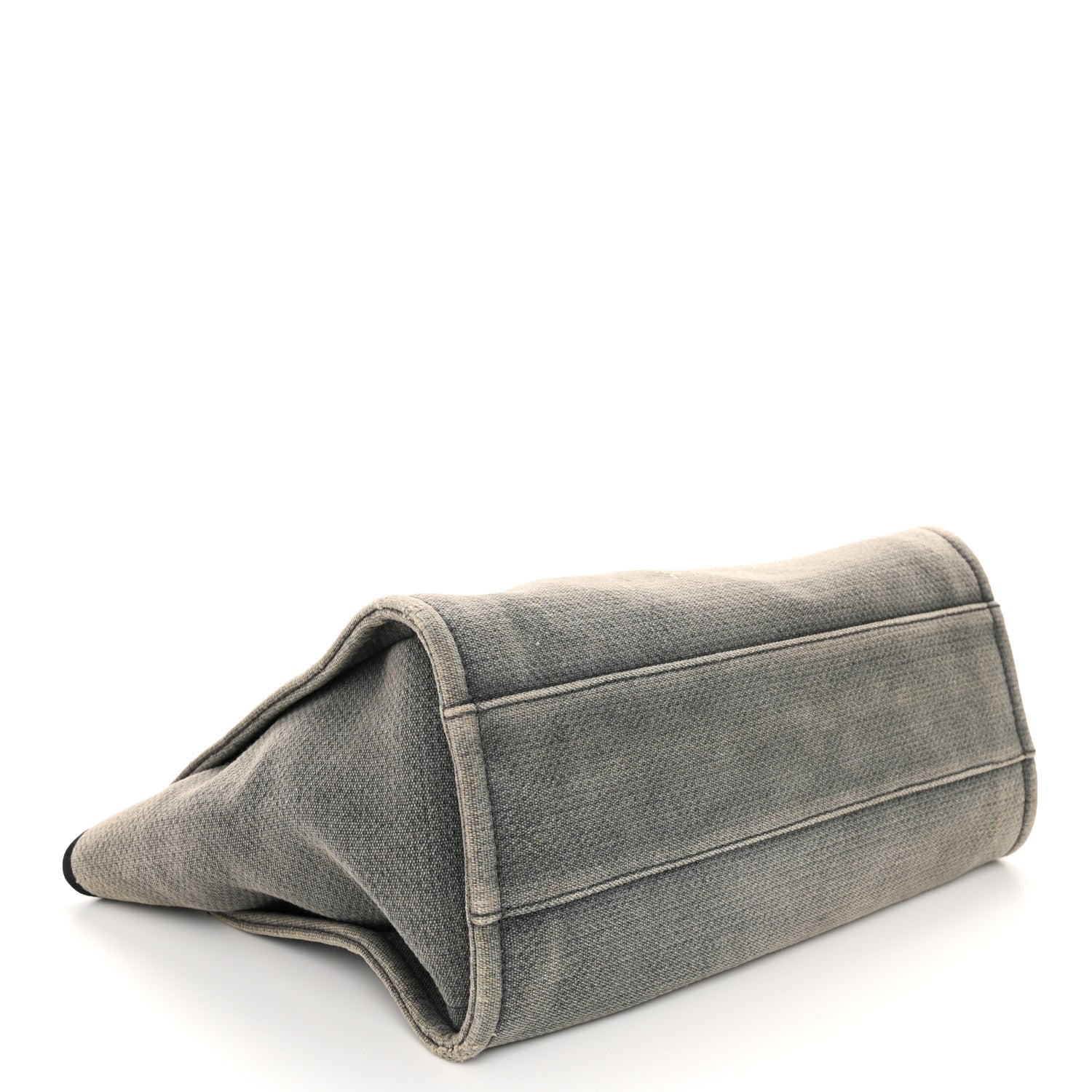 Chanel Canvas Small Deauville Tote Grey 4 of 13