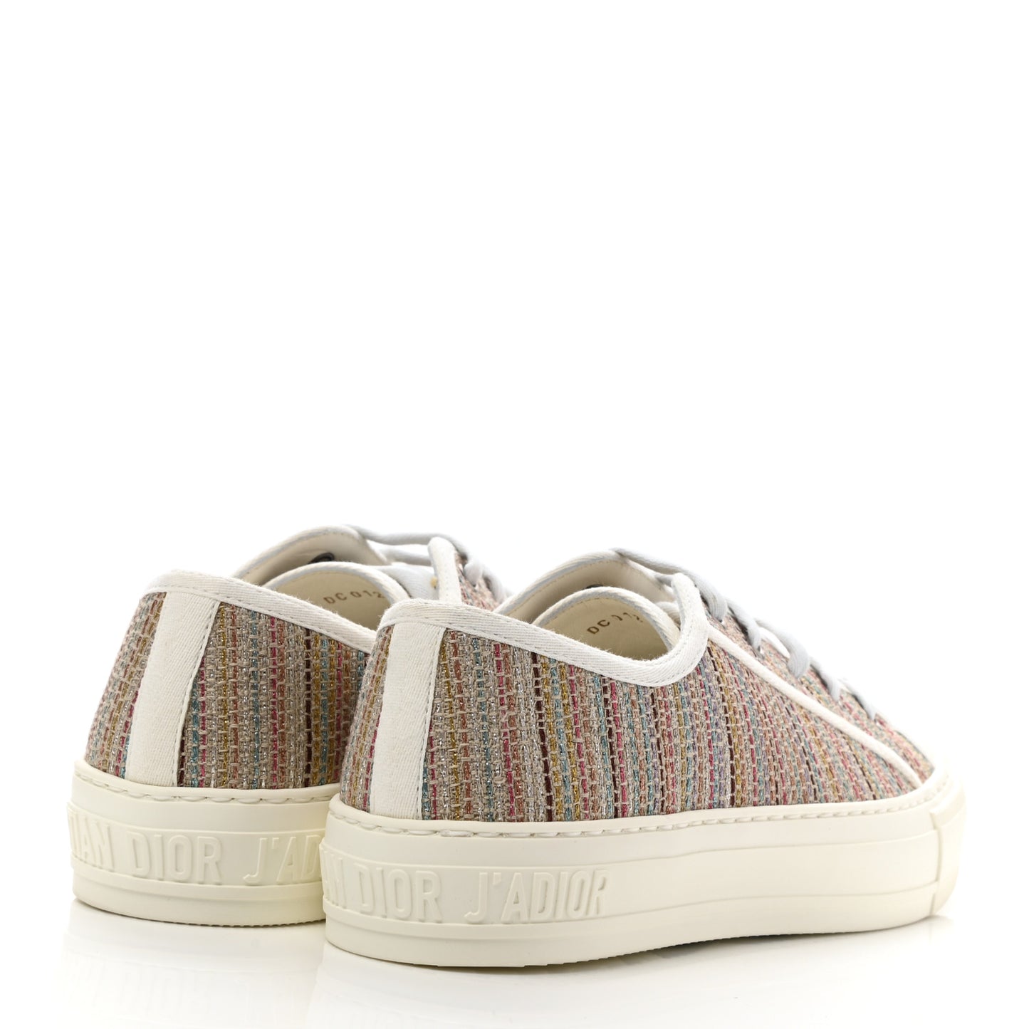 Romance Lurex Walk'N'Dior Low Top Sneakers 37.5 Multicolor