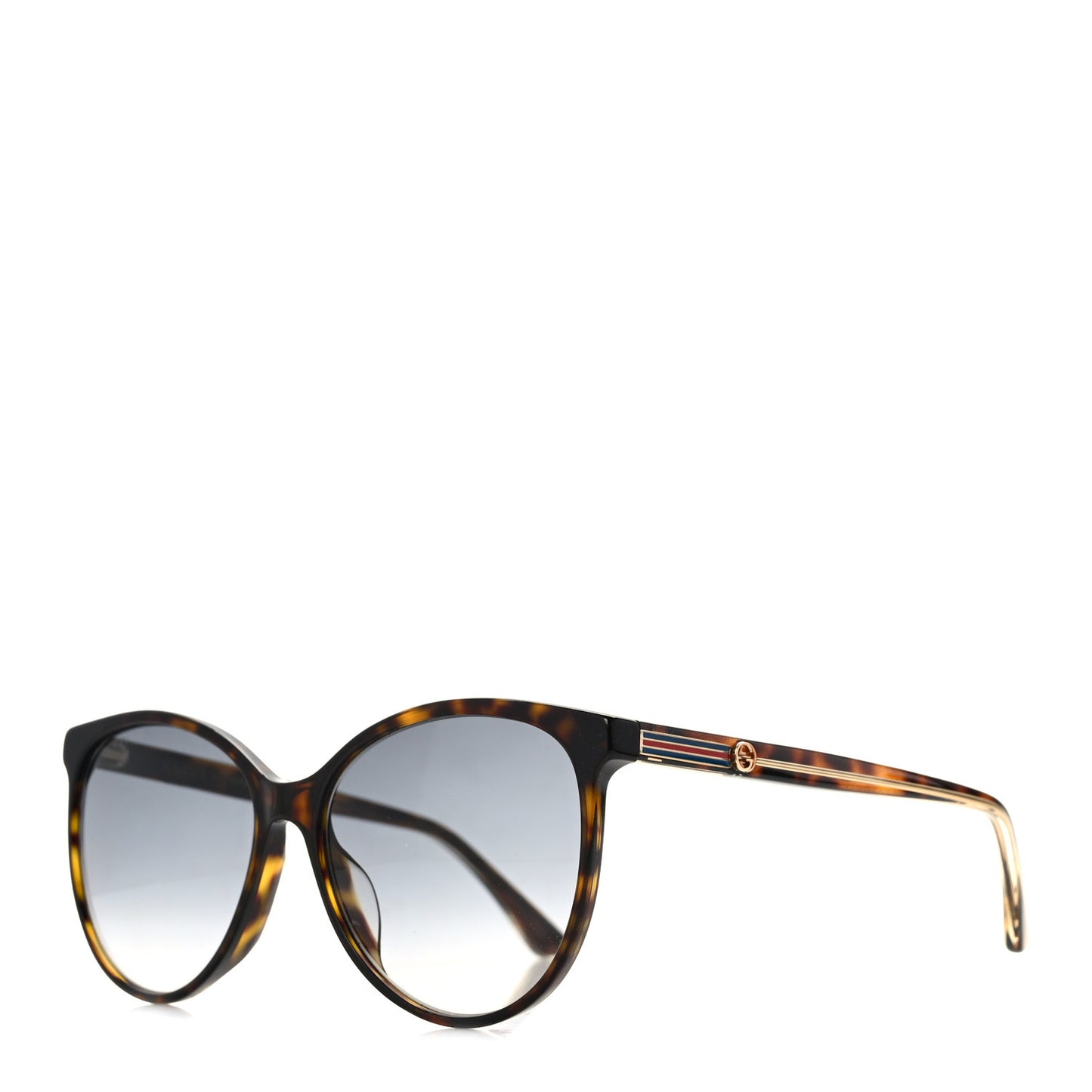 Round Eye GG Web Sunglasses Tortoise