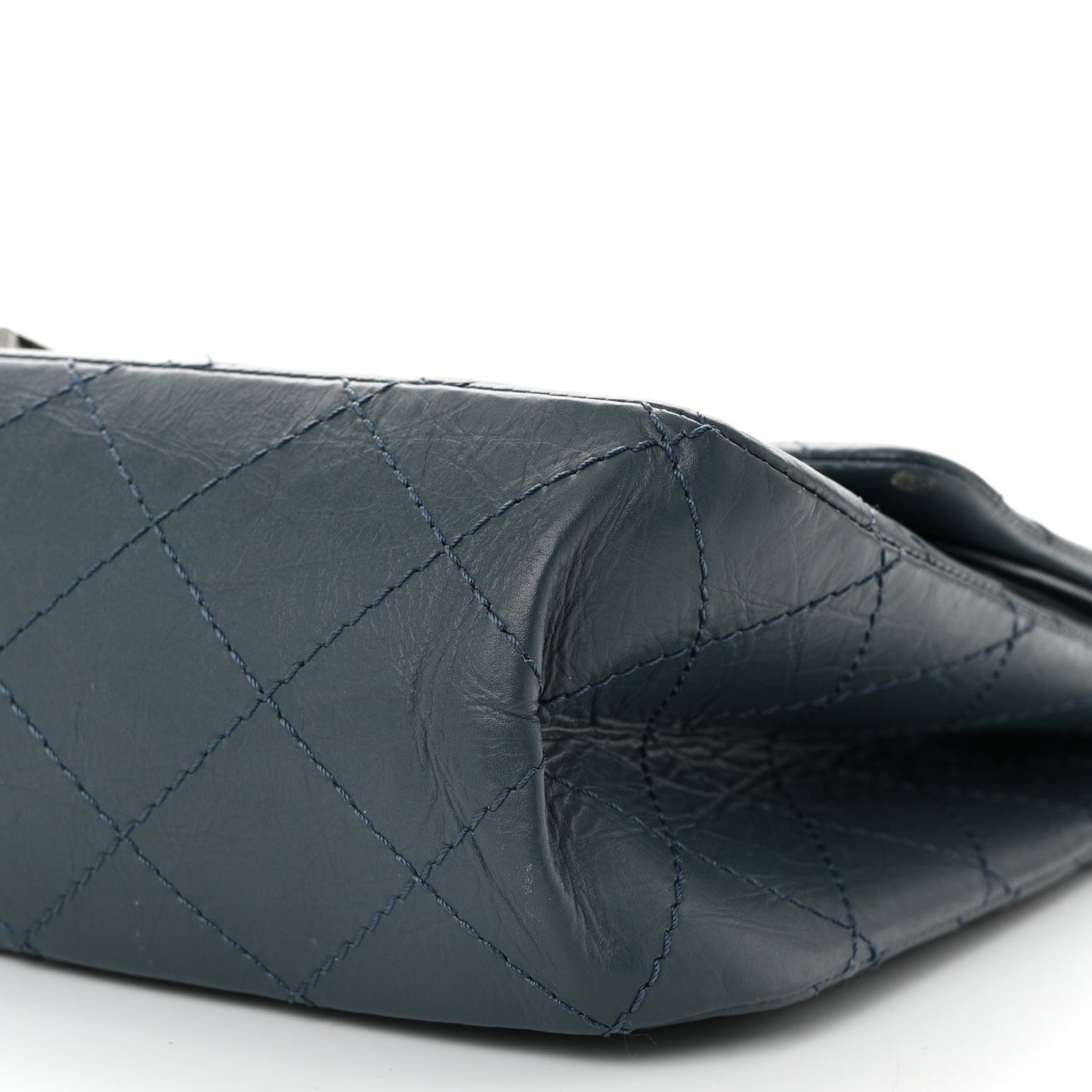 Aged Calfskin Quilted 2.55 Reissue 226 Flap Dark Blue