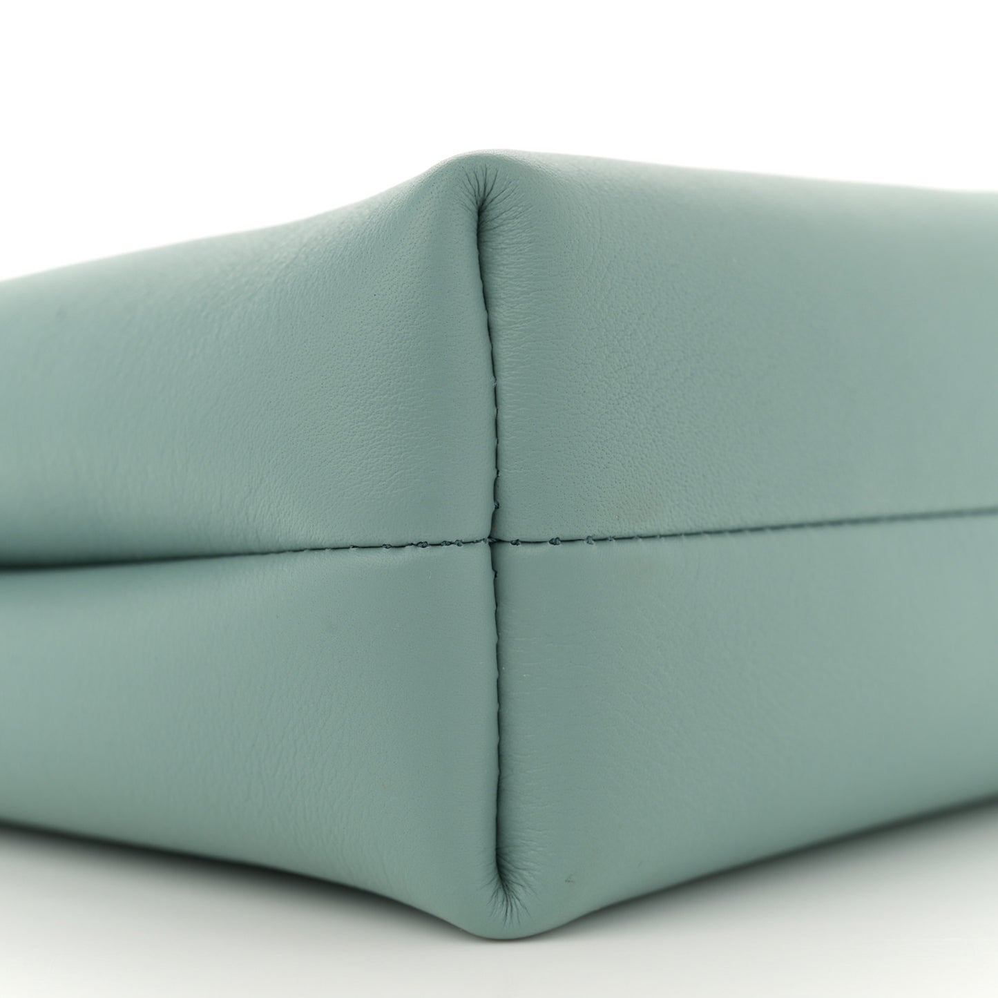 Smooth Calfskin Pebble Pouch Water