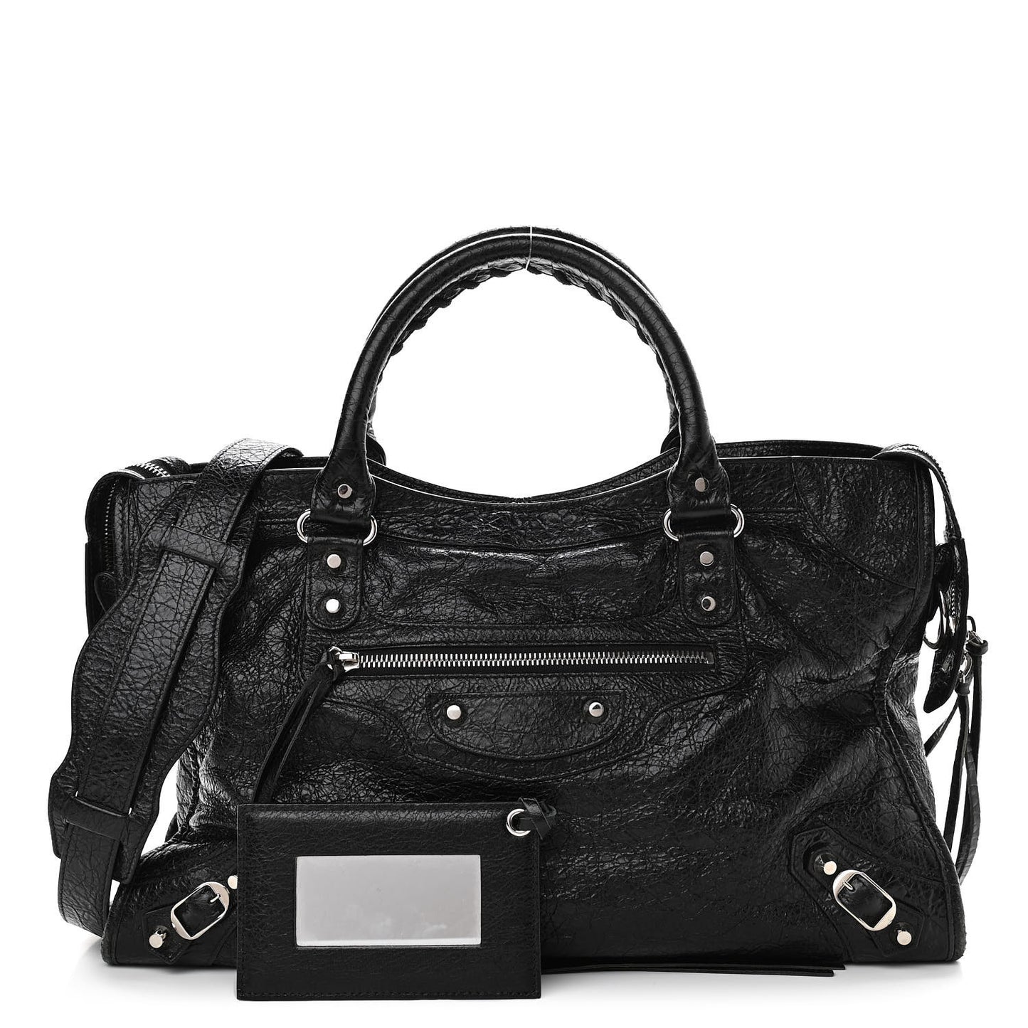 Agneau Classic Silver Hardware City Black