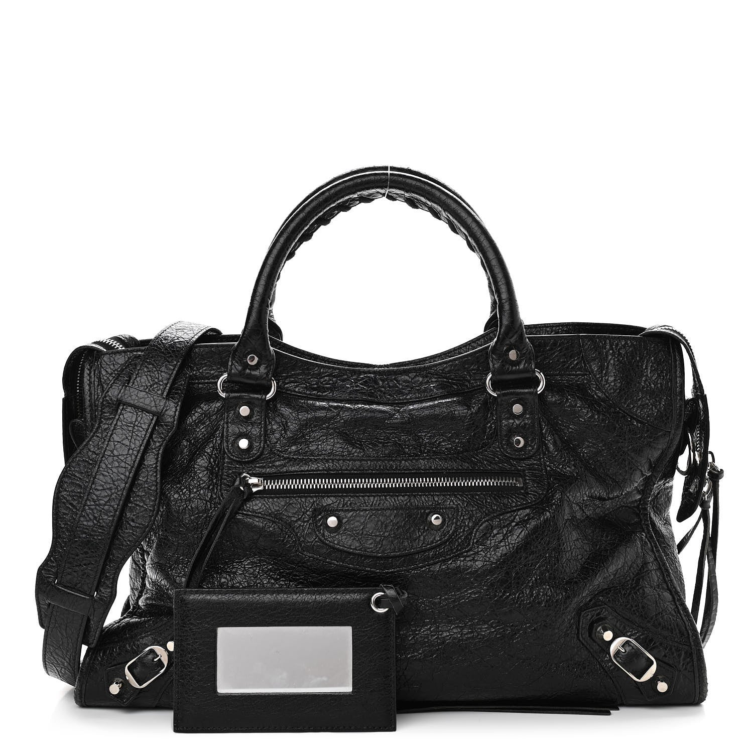 Balenciaga Agneau Classic Silver Hardware City Black 1 of 10