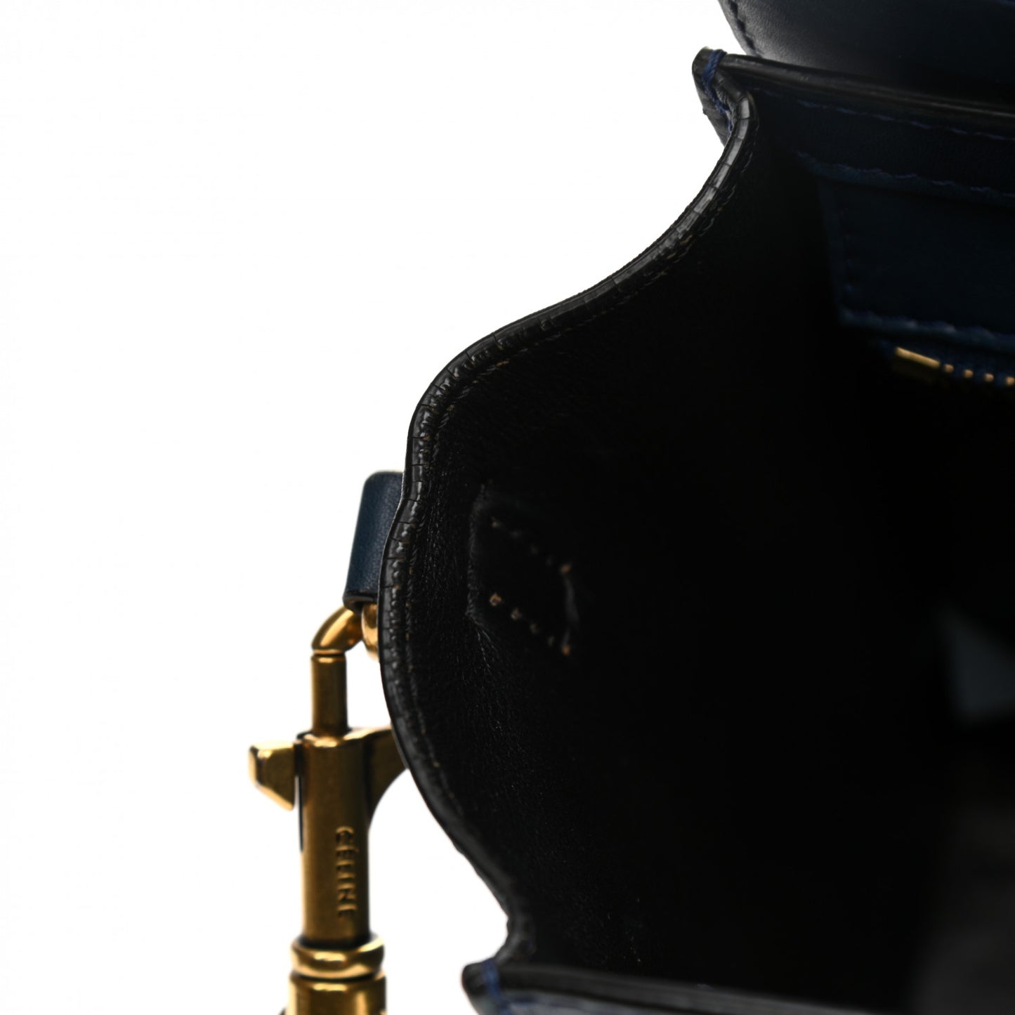 Smooth Calfskin Nano Luggage Ocean Blue