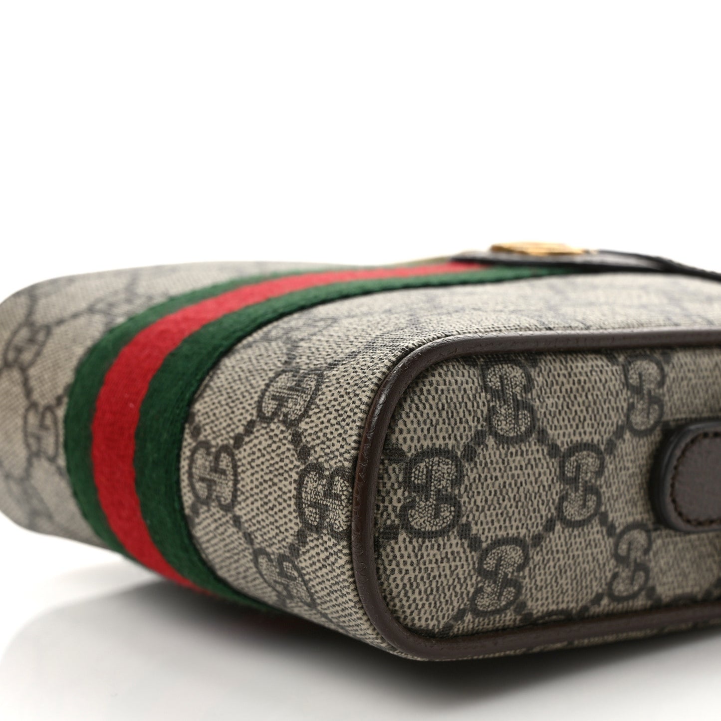 GG Supreme Monogram Web Mini Ophidia Messenger Brown