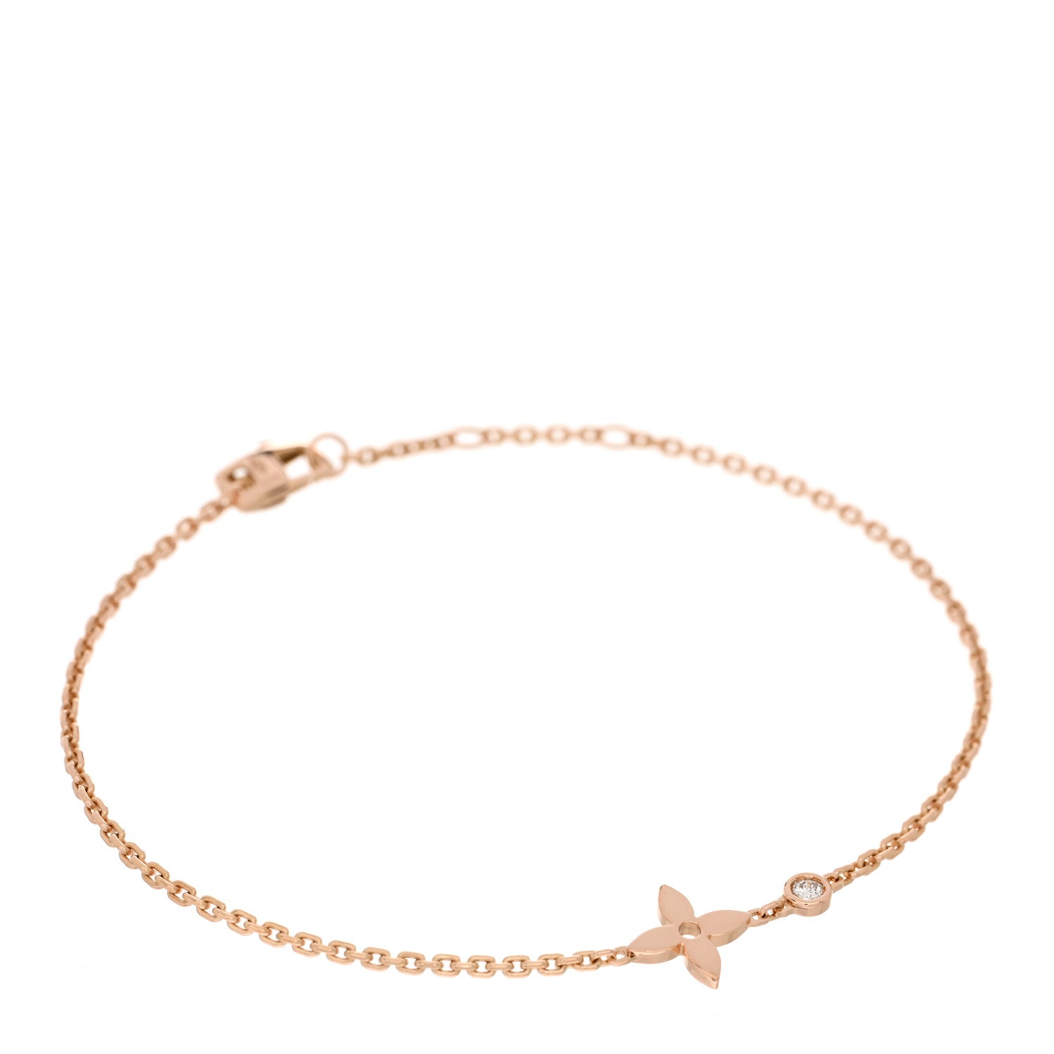 Louis Vuitton 18K Pink Gold Diamond Idylle Blossom Bracelet 1 of 3