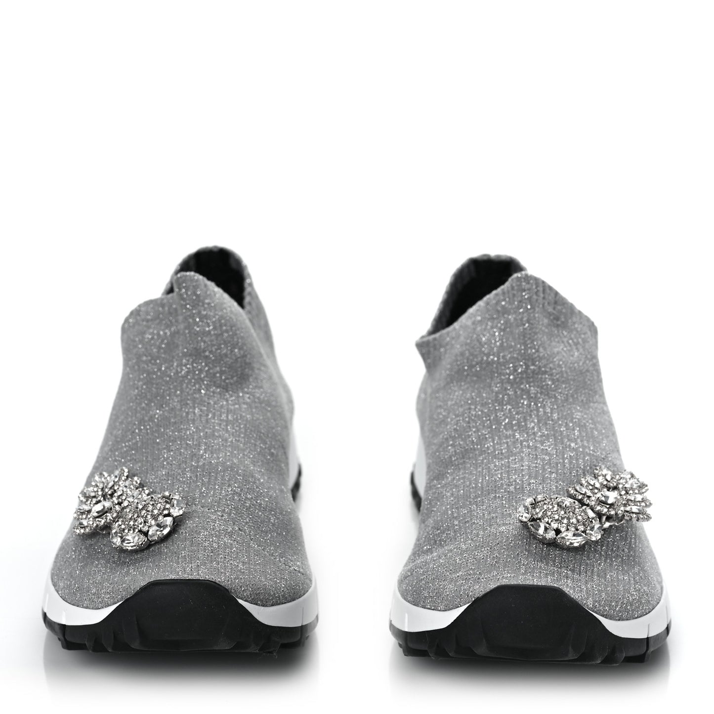 Knit Crystal Sneaker 37 Grey
