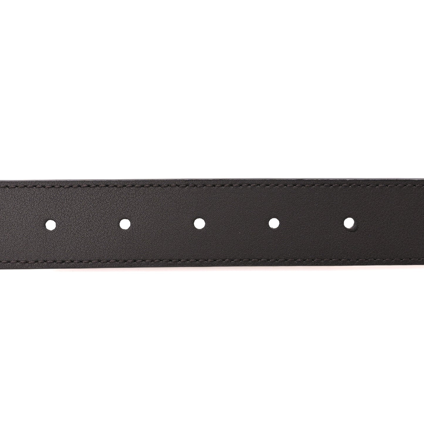 Moon Calfskin Double G 30mm Belt 80 32 Dark Cocoa