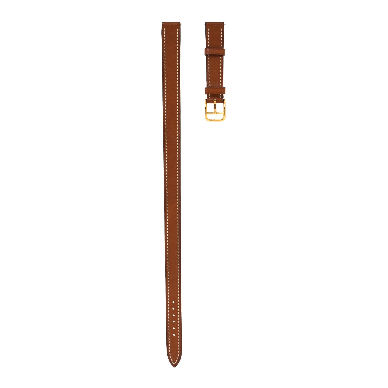 Hermes Swift Heure H Hour Watch PM Double Tour Strap Gold 1 of 6