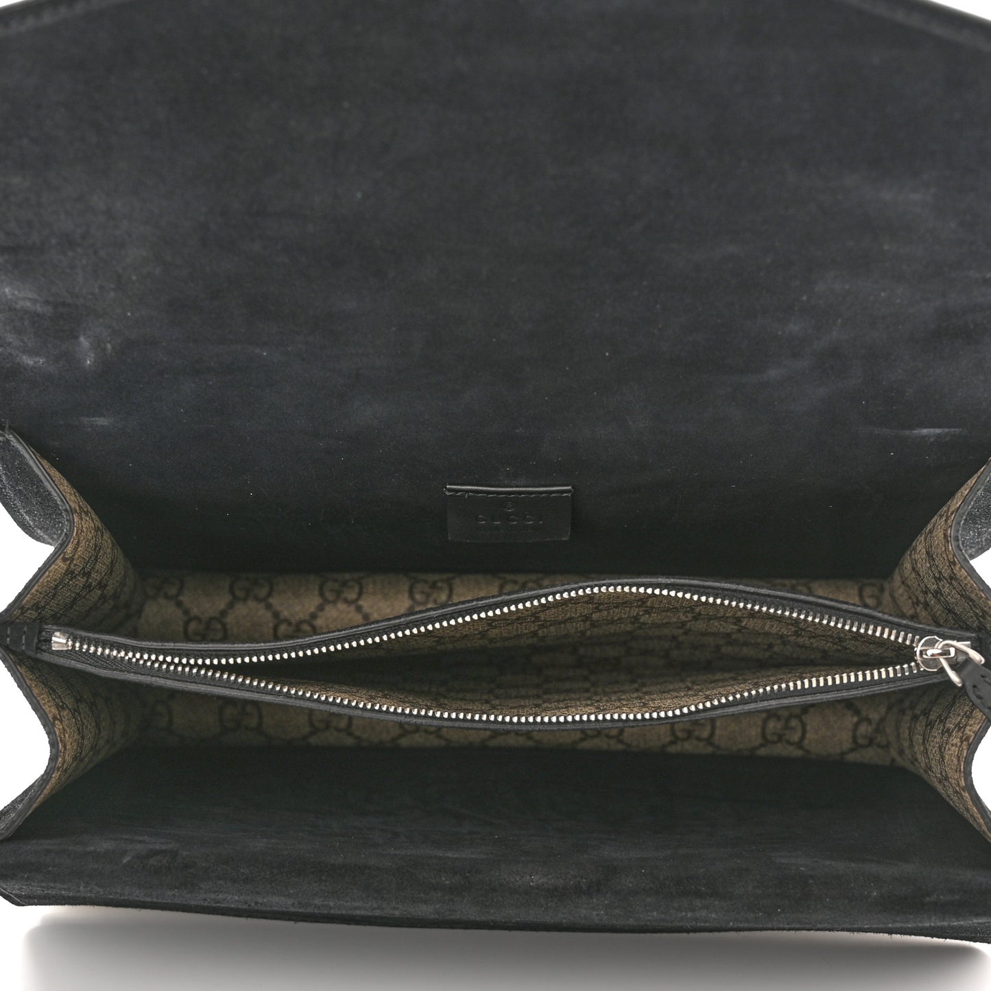 GG Supreme Monogram Medium Dionysus Shoulder Bag Black